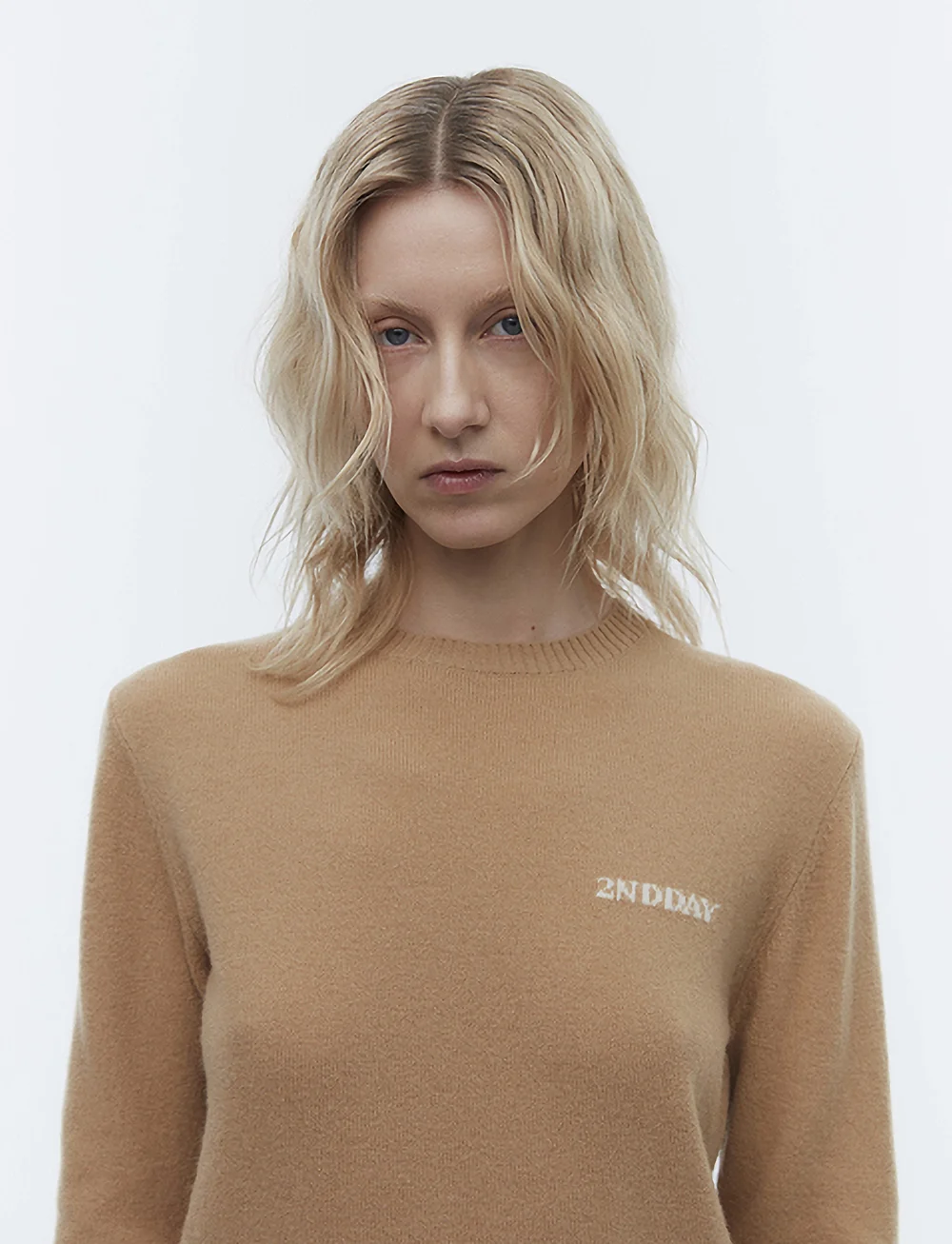 2NDDAY - 2ND Lance TT - Soft Wool Blend - striktrøjer - classic camel - 5