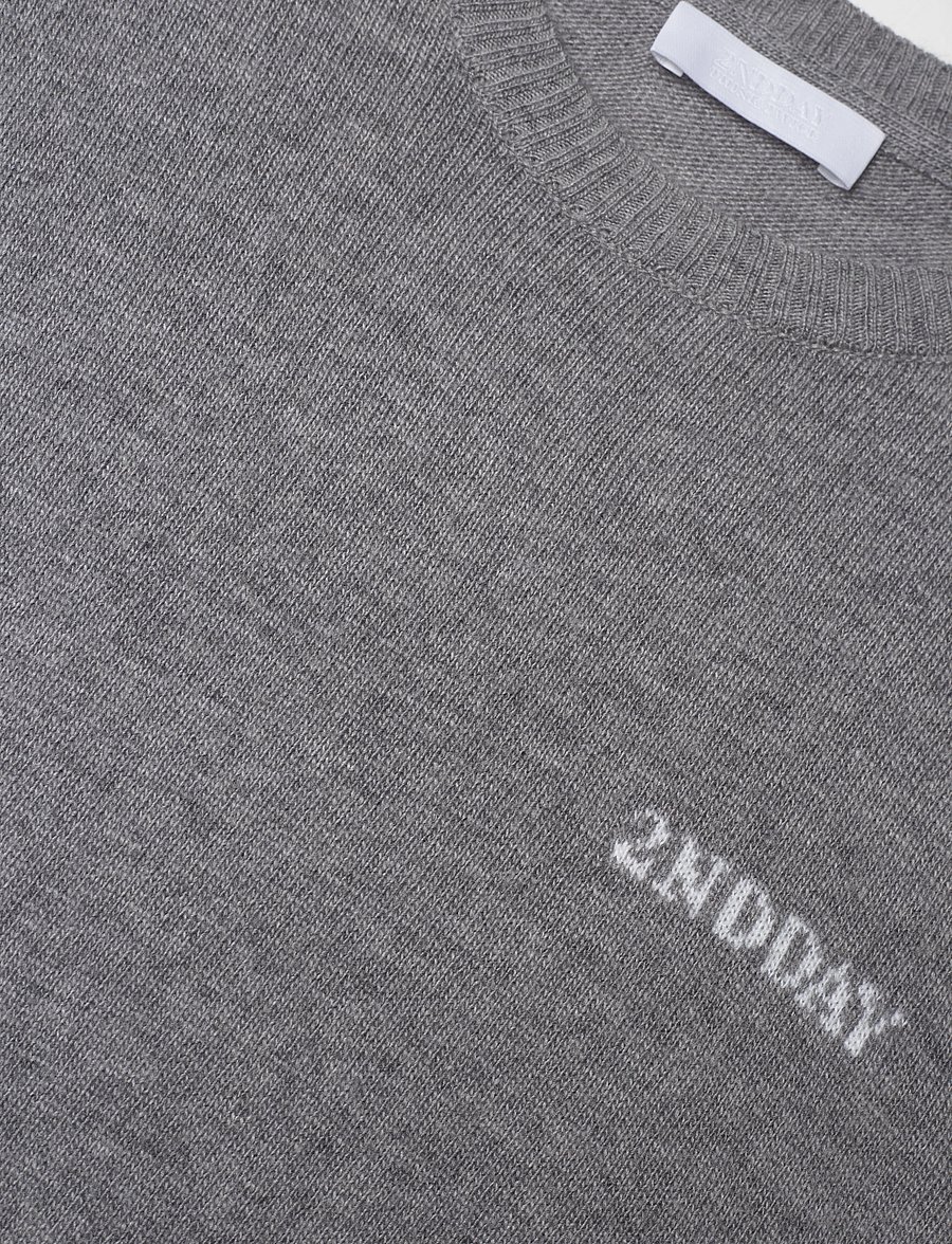2NDDAY - 2ND Lance TT - Soft Wool Blend - pullover - light grey melange - 4