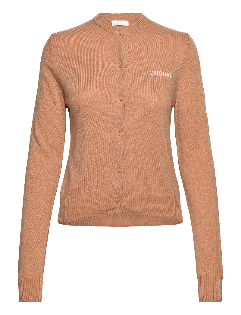 2NDDAY - 2ND Vinny TT - Soft Wool Blend - cardigans - classic camel - 1