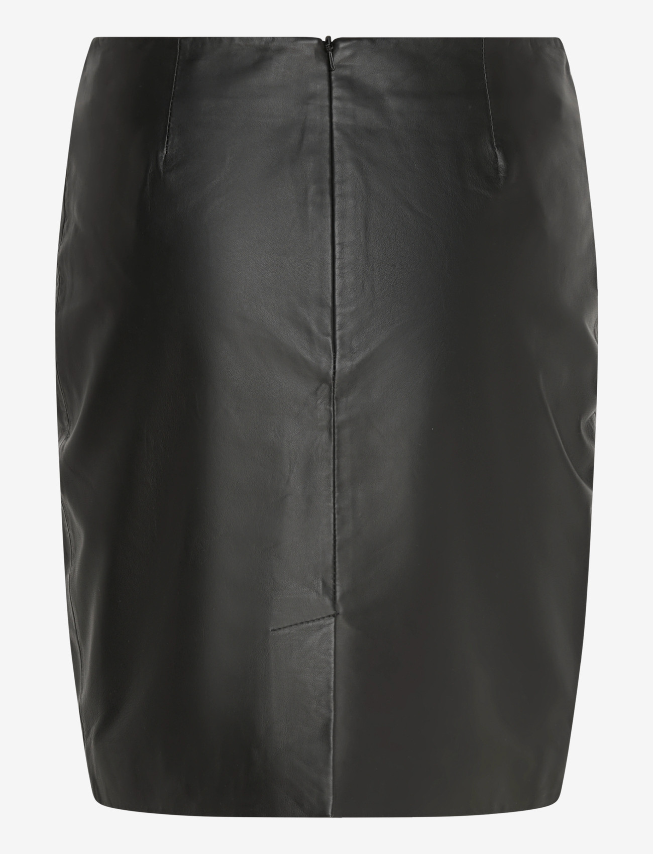 2NDDAY - 2ND Ceciliana - Classic Leather - lædernederdele - 194008 meteorite (black) - 1
