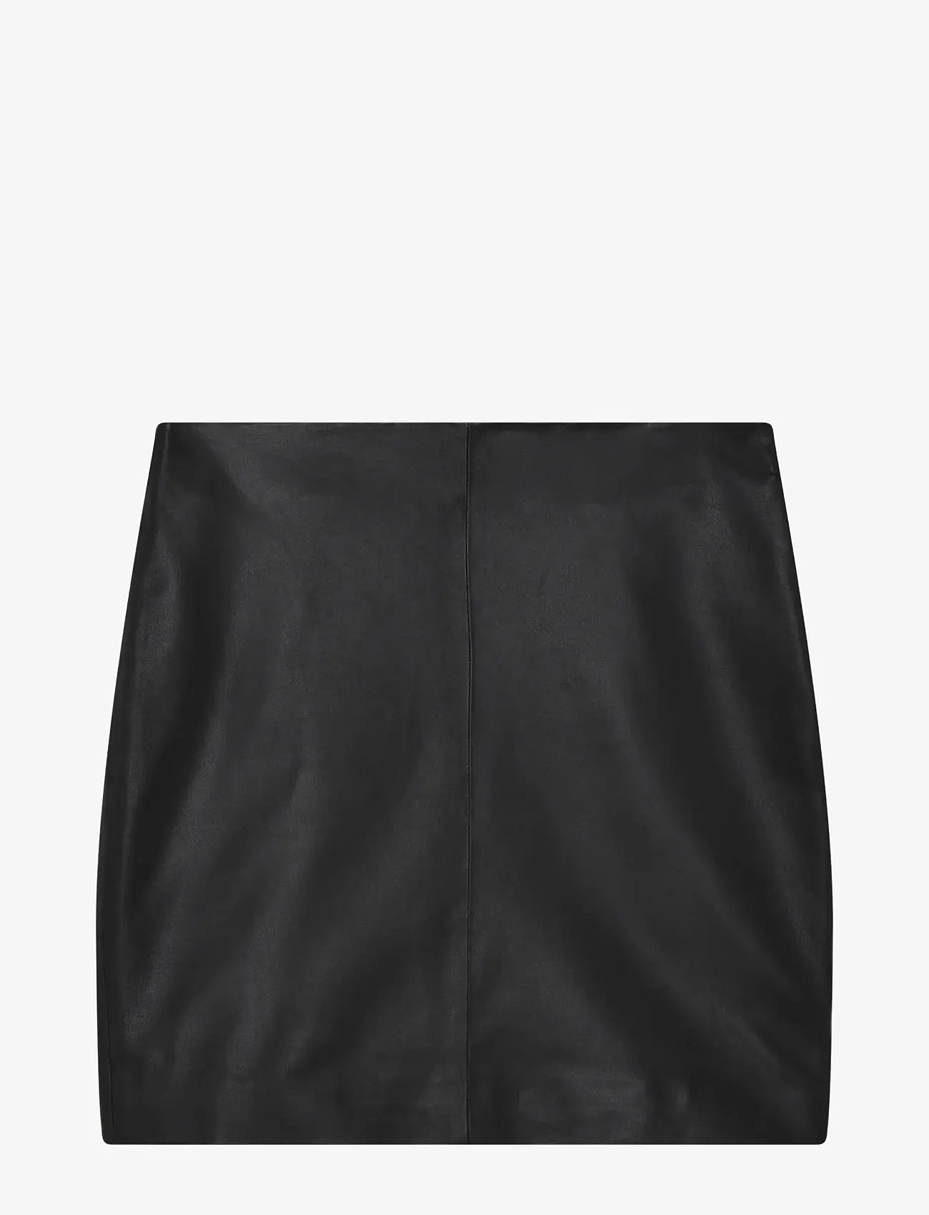 2NDDAY - 2ND Ceciliana - Classic Leather - lædernederdele - meteorite (black) - 1