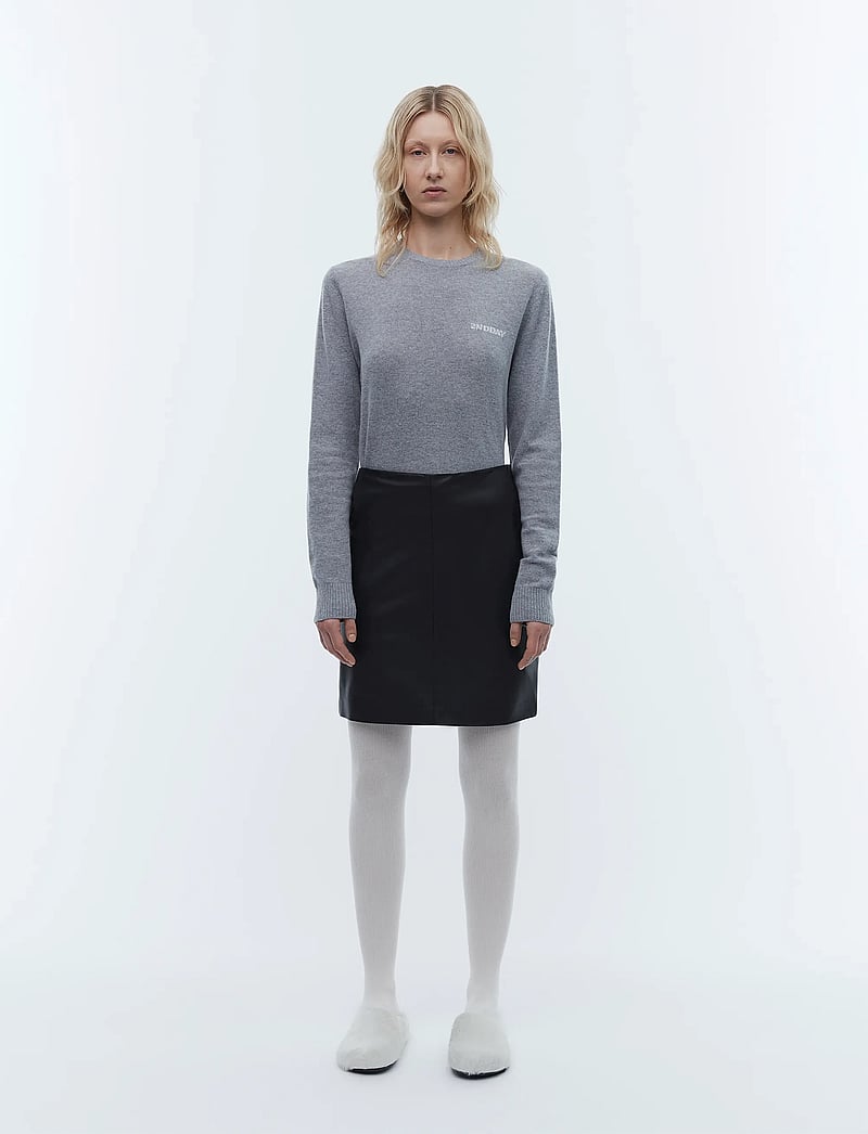 2NDDAY - 2ND Ceciliana - Classic Leather - lederröcke - meteorite (black) - 0