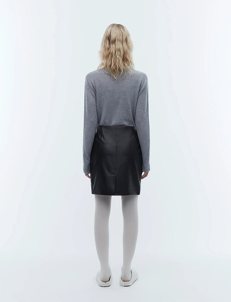 2NDDAY - 2ND Ceciliana - Classic Leather - lederröcke - meteorite (black) - 2