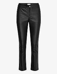2NDDAY - 2ND Leya - Refined Stretch Leather - leather trousers - meteorite (black) - 0