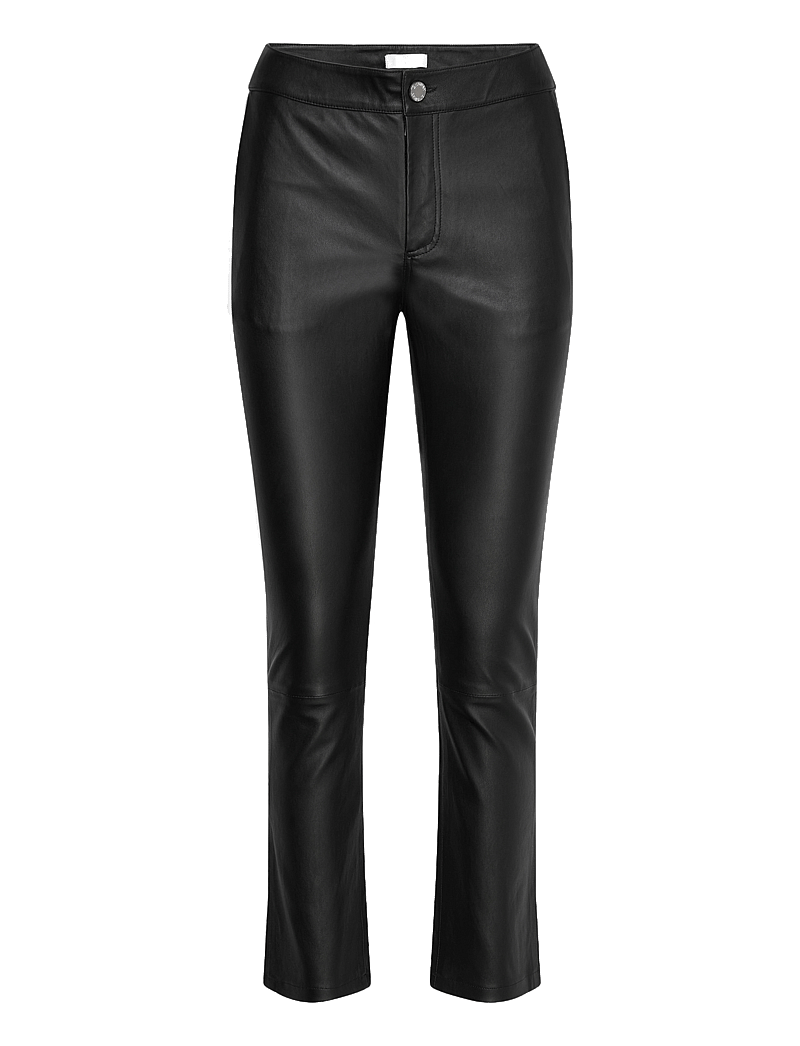 2NDDAY - 2ND Leya - Refined Stretch Leather - nahkpüksid - meteorite (black) - 0