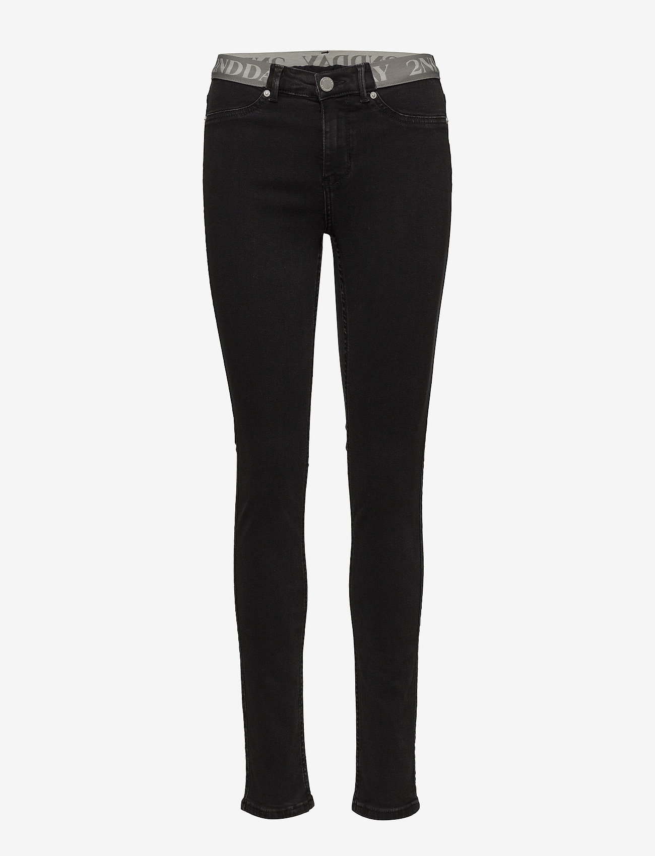 2NDDAY - 2ND Jolie Coal Logo - dark stone wash - 0