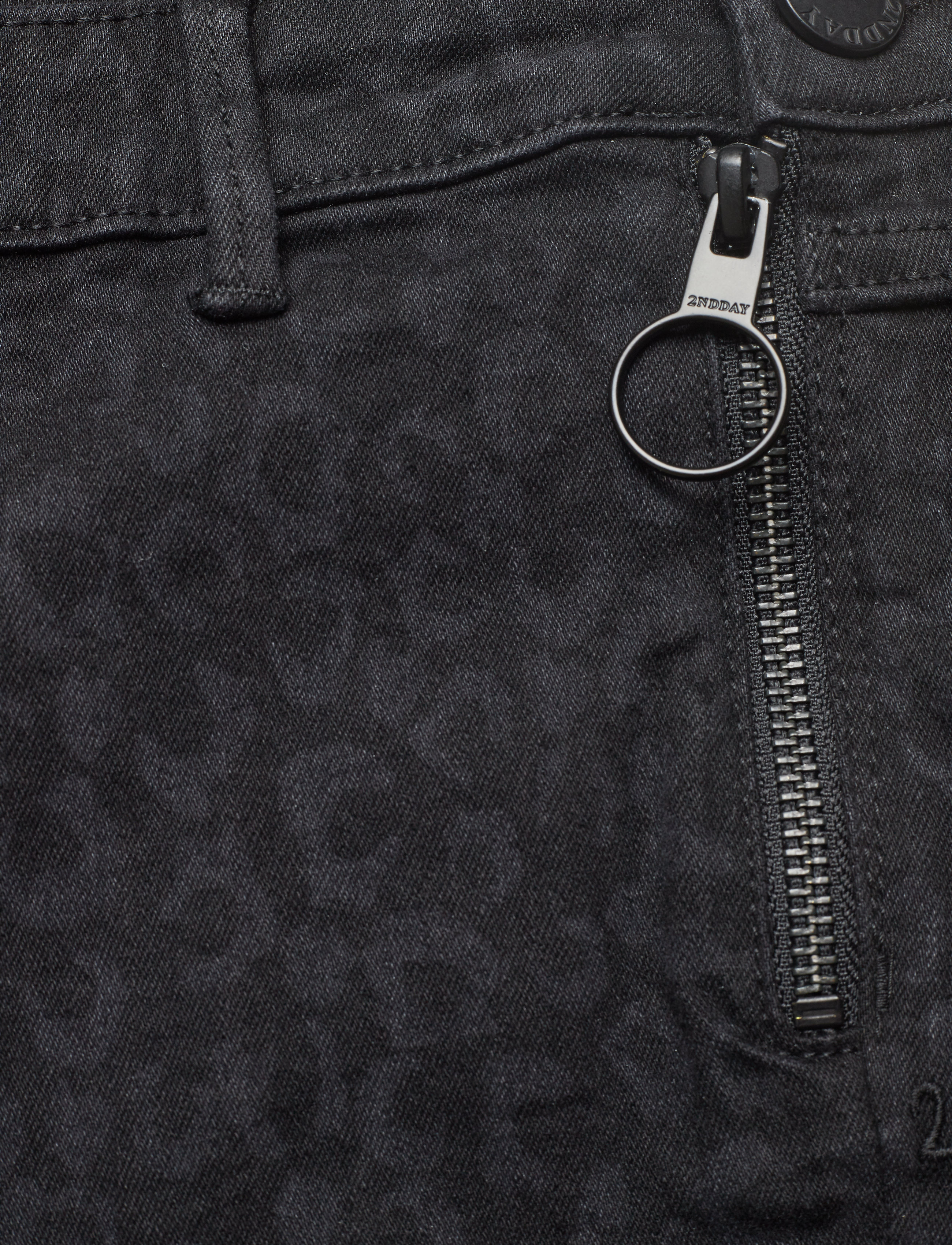 2NDDAY - 2ND Jeanett Leopard - black denim - 3