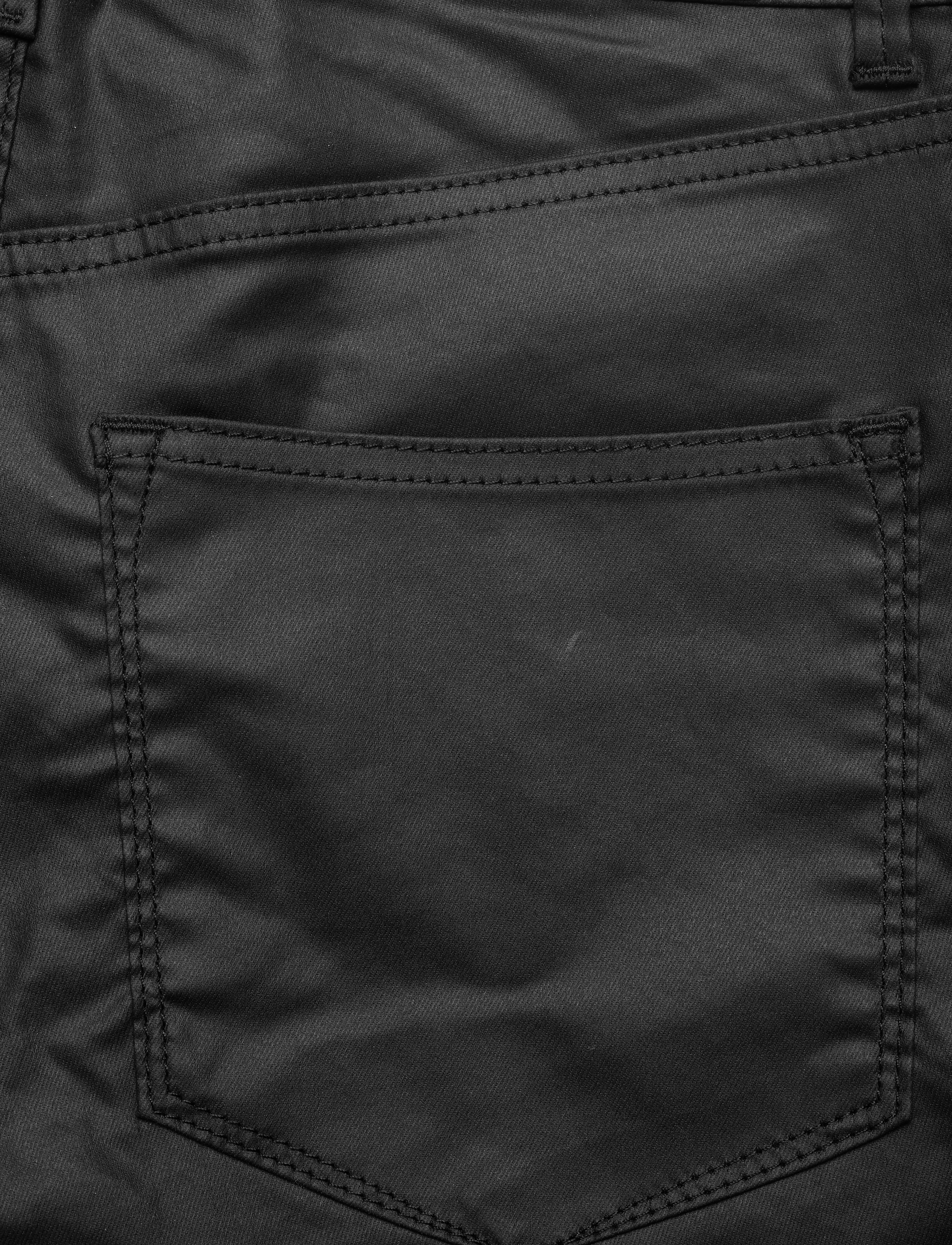 2NDDAY - 2ND Riggis Comfort Coated - læderbukser - black denim - 4