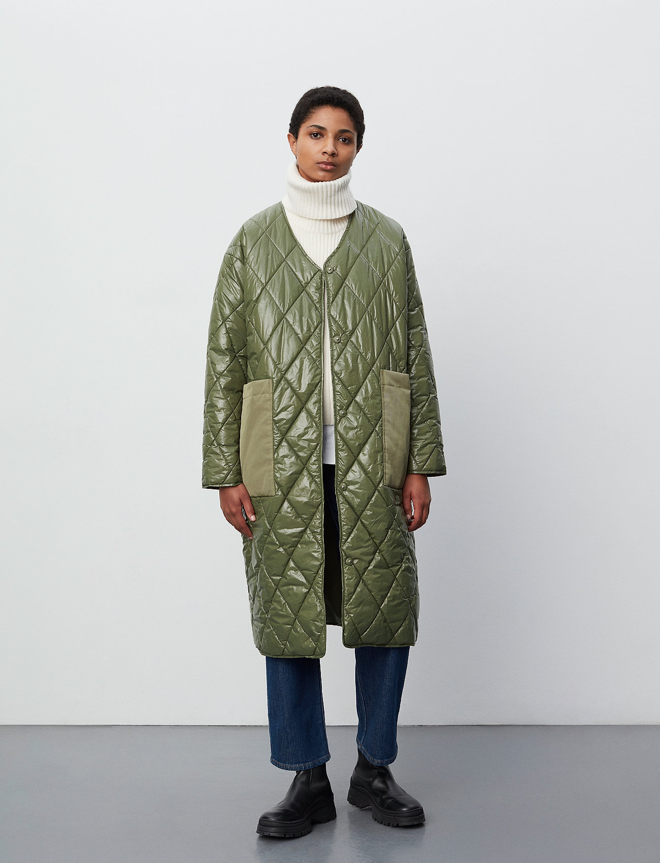 2NDDAY 2Nd Serena, 36, Jackets, Grün - Quilted Frauen