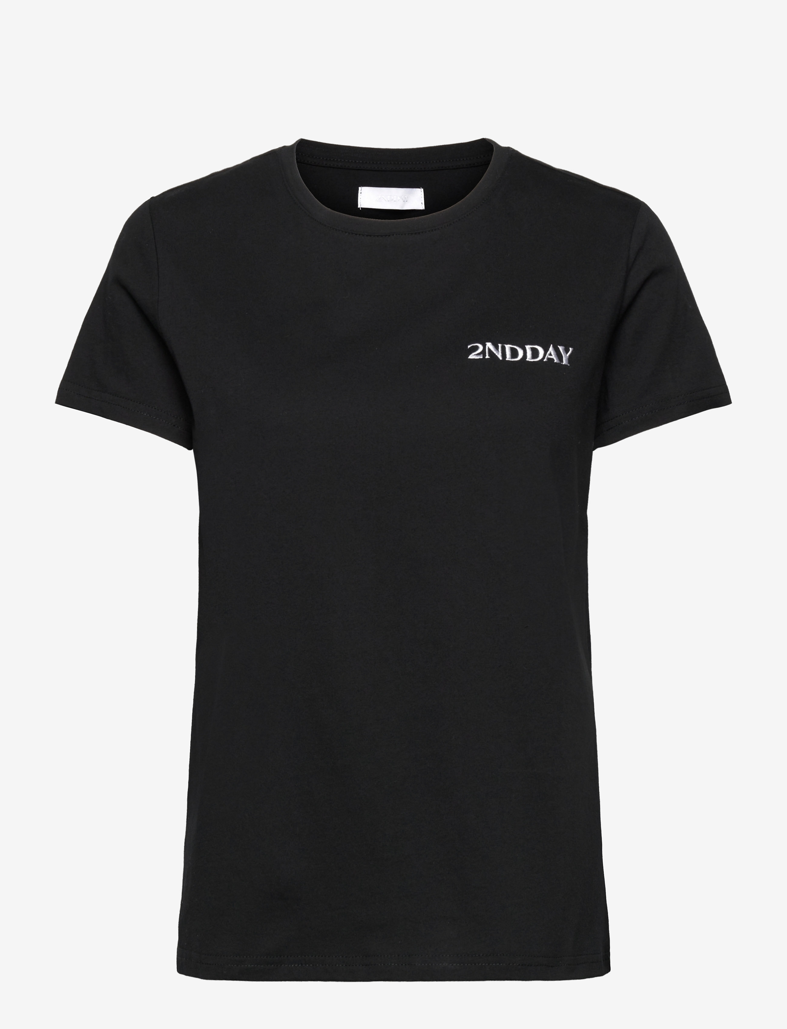 2NDDAY 2Nd Beryl, XXS, T-shirts & Oberteile, Schwarz - Short-sleeved, Frauen