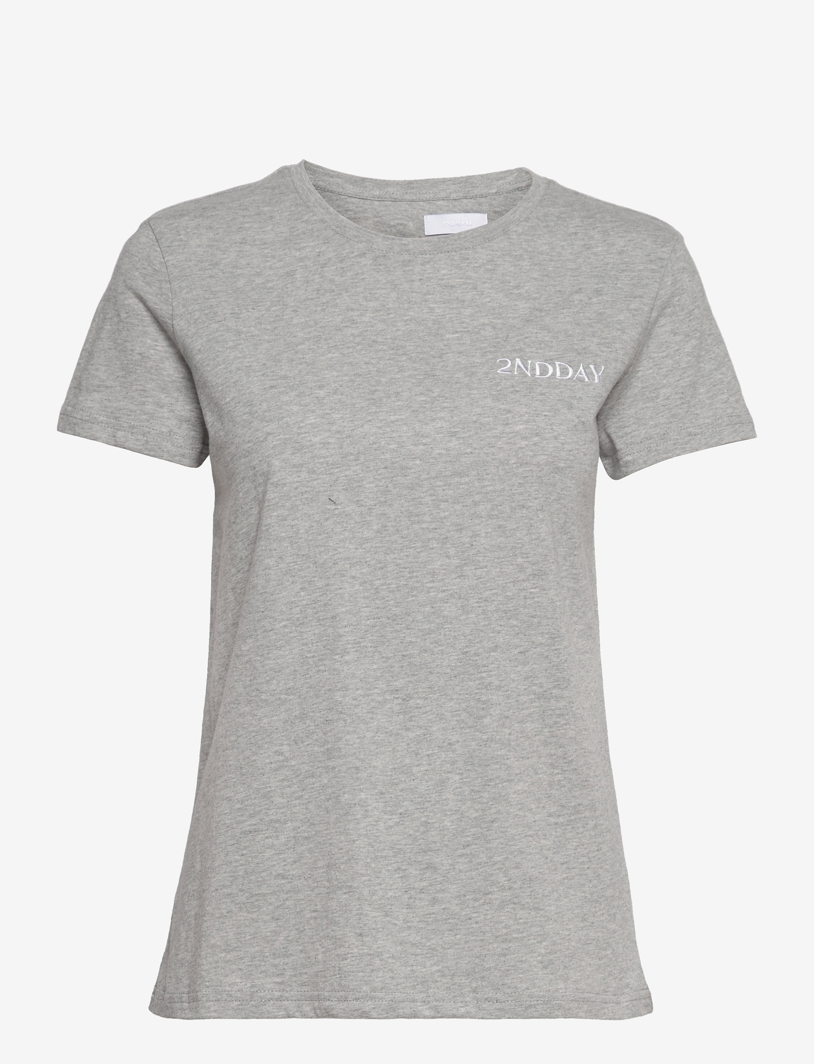 2NDDAY 2ND Beryl - T-shirts & tops - LIGHT GREY MEL. / grey