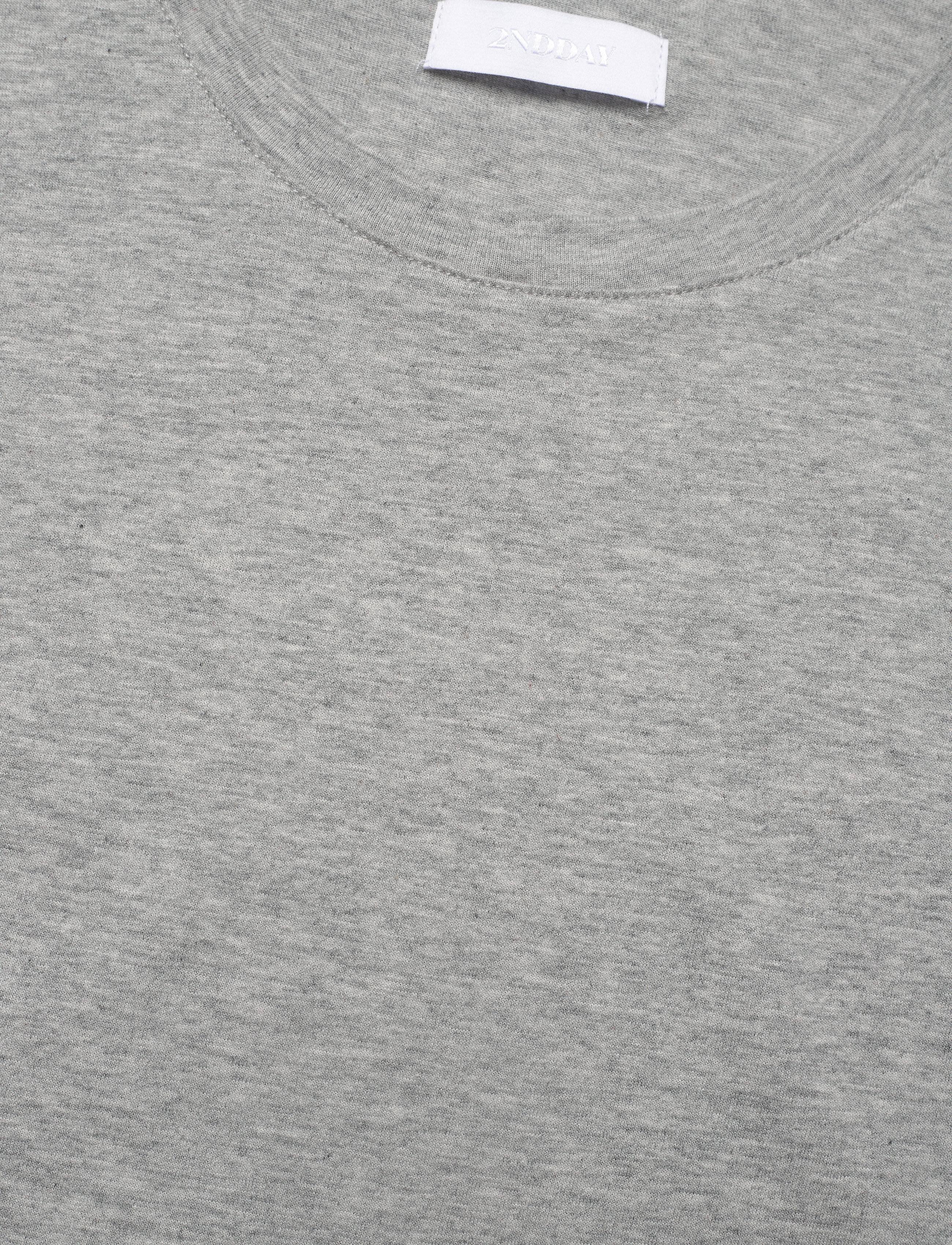 2NDDAY - 2ND Pure - t-shirts - light grey mel. - 2