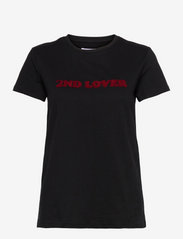 2NDDAY - 2ND Lover - t-paidat - black /red print - 0