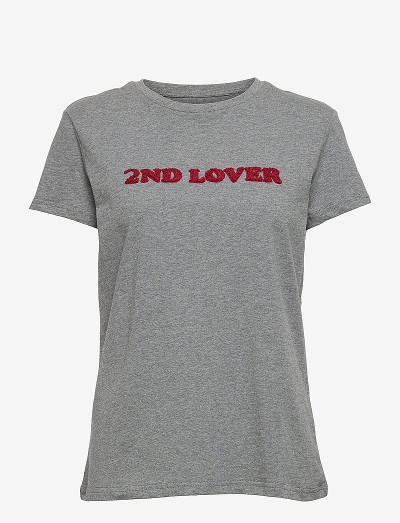 2NDDAY - 2ND Lover - t-shirts - medium grey mel. - 0