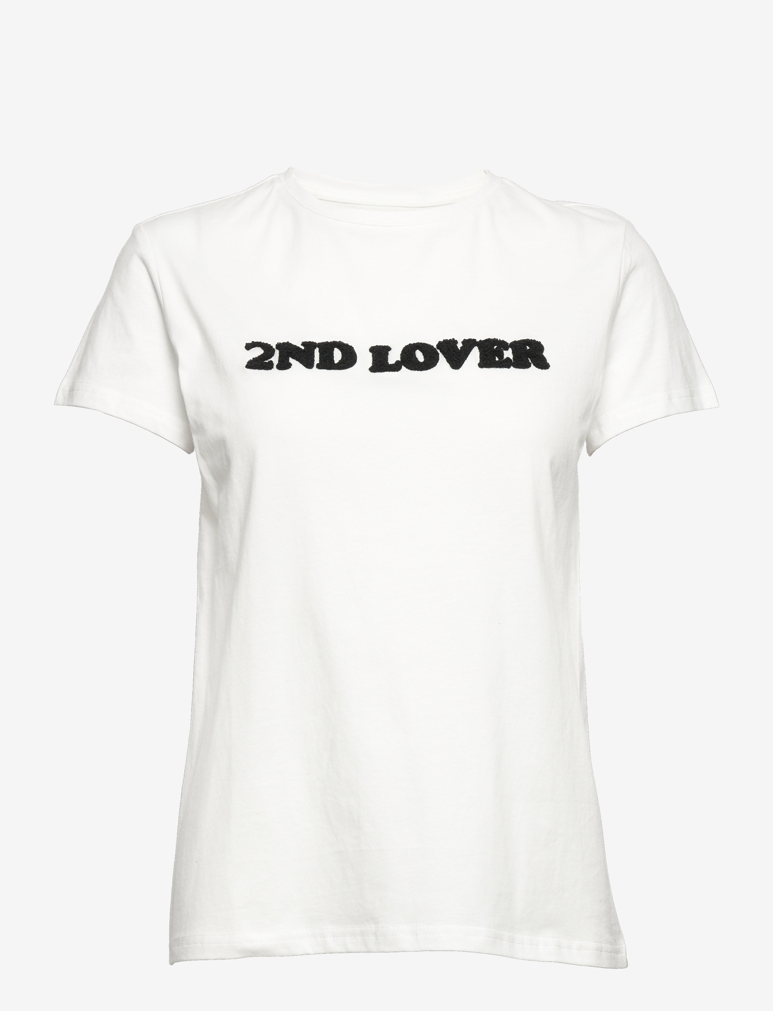 2NDDAY 2ND Lover - T-shirts & tops - WHITE /BLACK PRINT / white