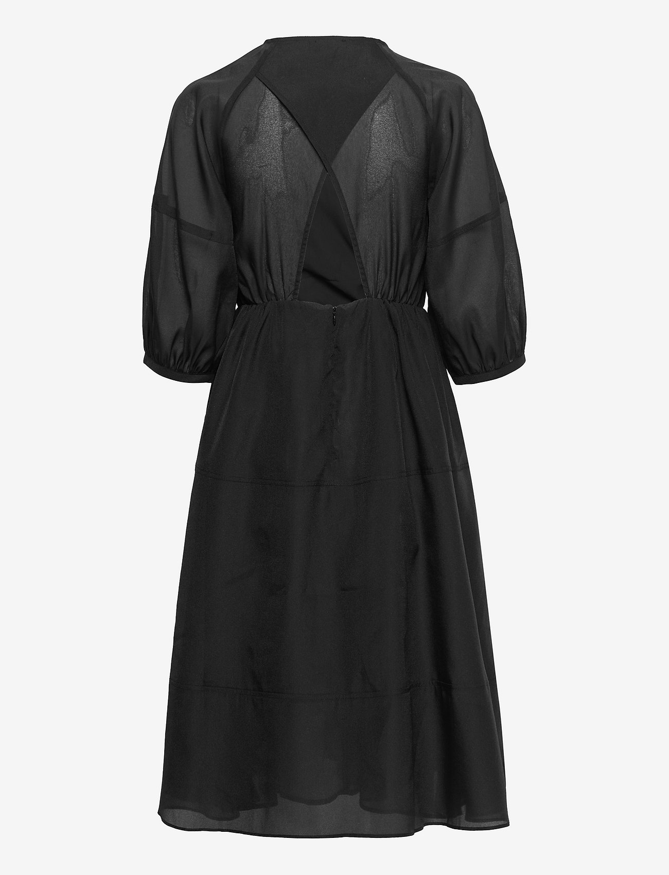 2NDDAY - 2ND Clotilde - Structural Opacity - slå-om-kjoler - jet black - 1