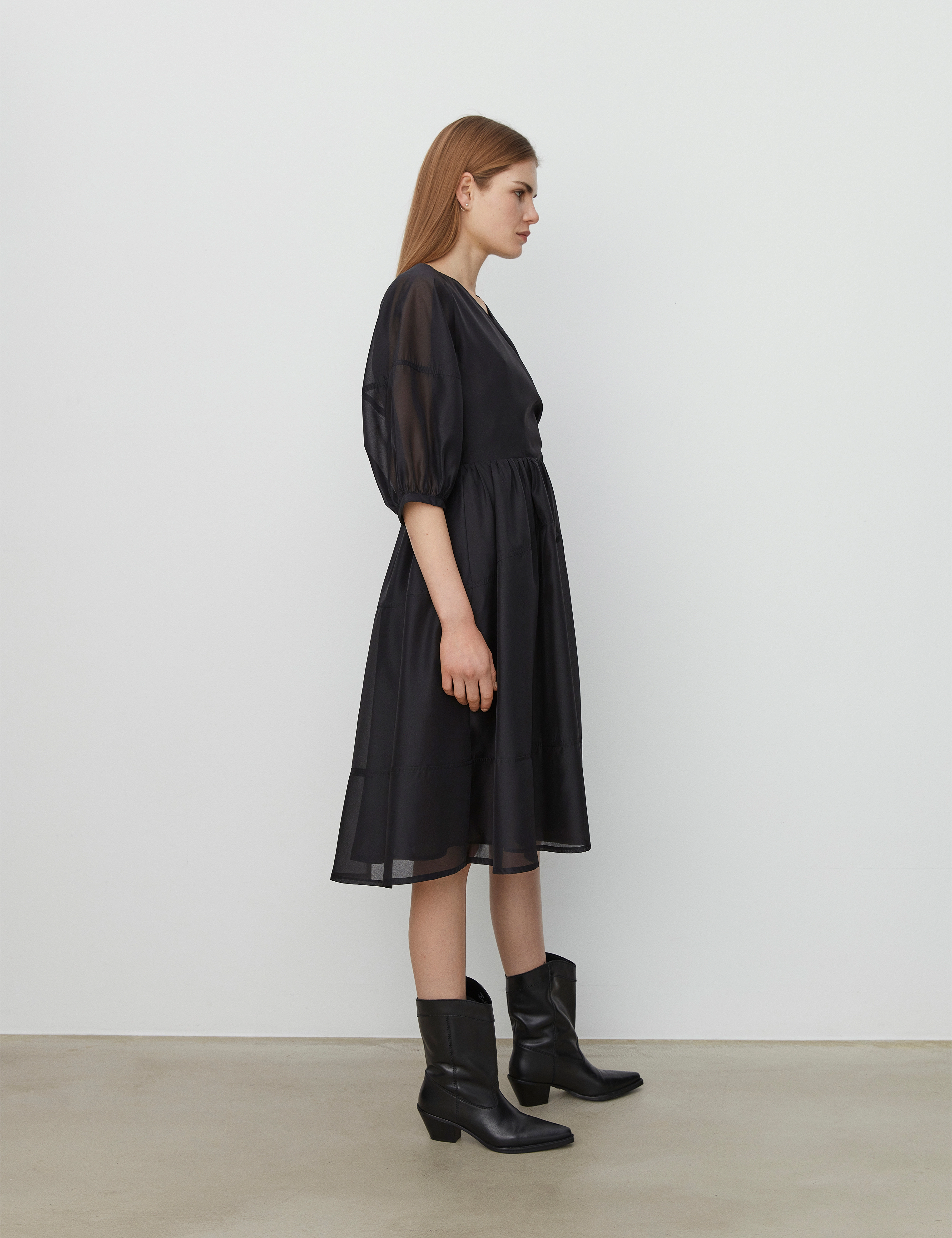 2NDDAY - 2ND Clotilde - Structural Opacity - midi-kleider - jet black - 3