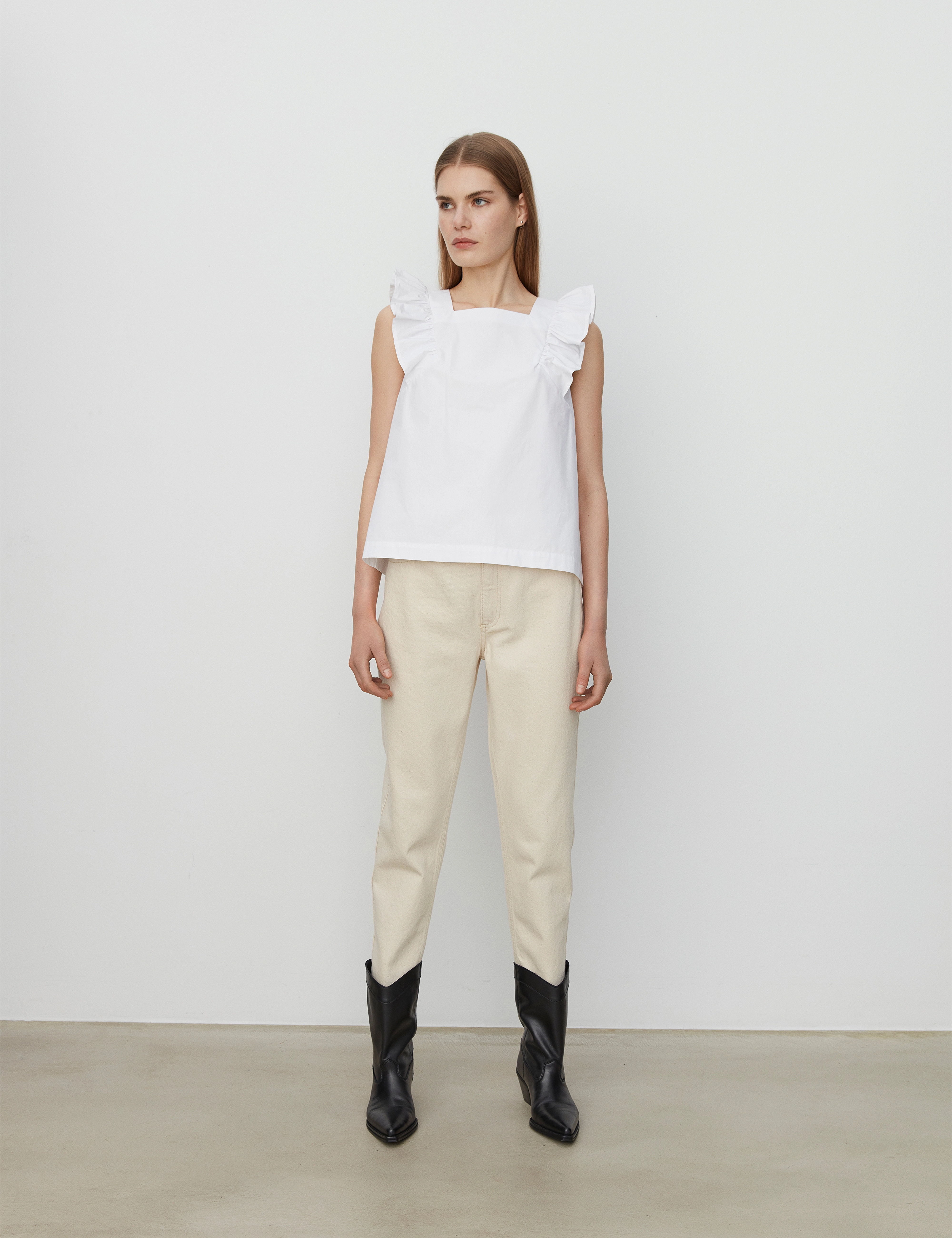 2NDDAY - 2ND Franca TT - Crispy Poplin - bright white - 3