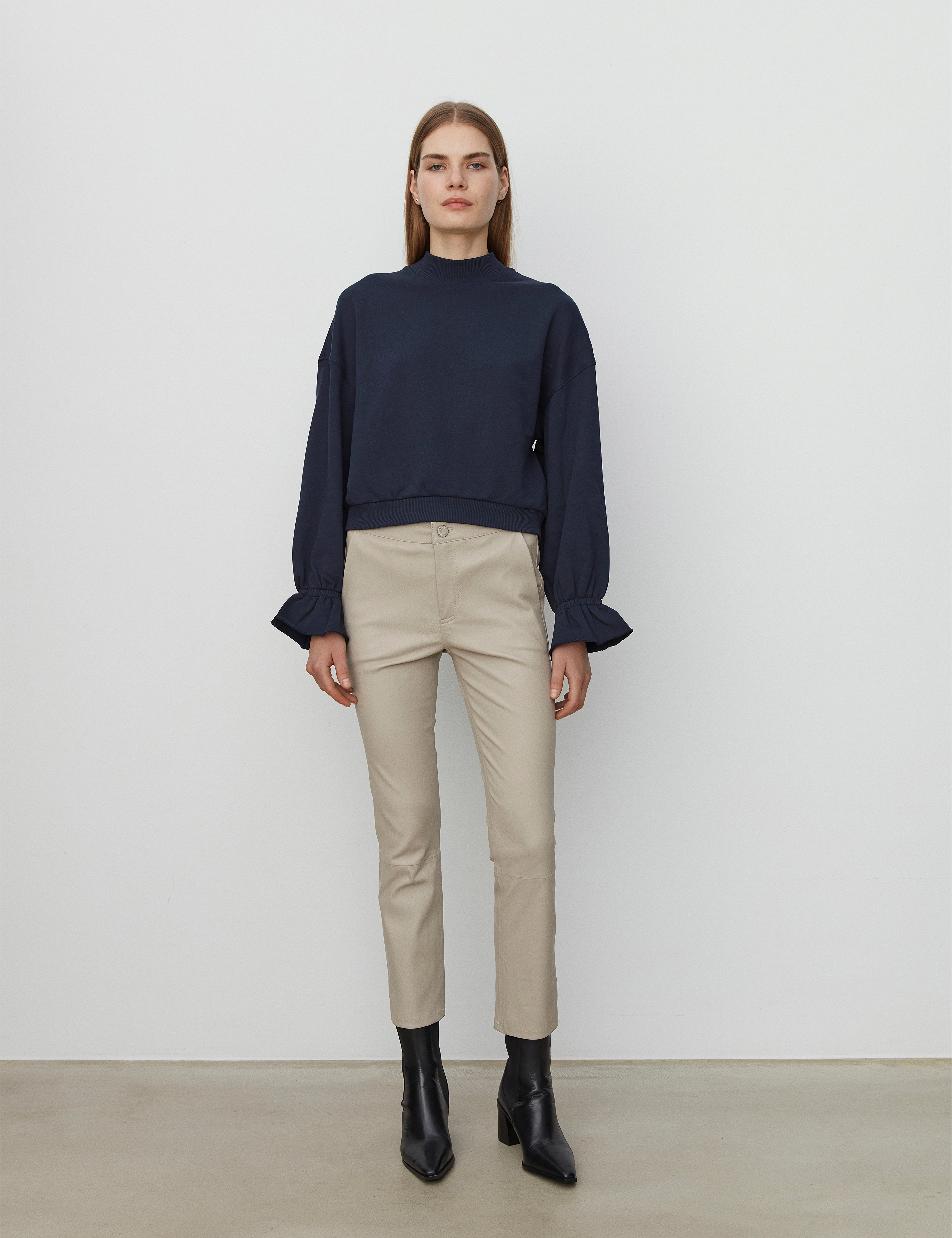 2NDDAY - 2ND Leya - Stretch Leather - feather grey - 2