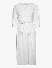2NDDAY - 2ND Freda - Soft Cotton Solid - sukienki kopertowe - bright white - 0