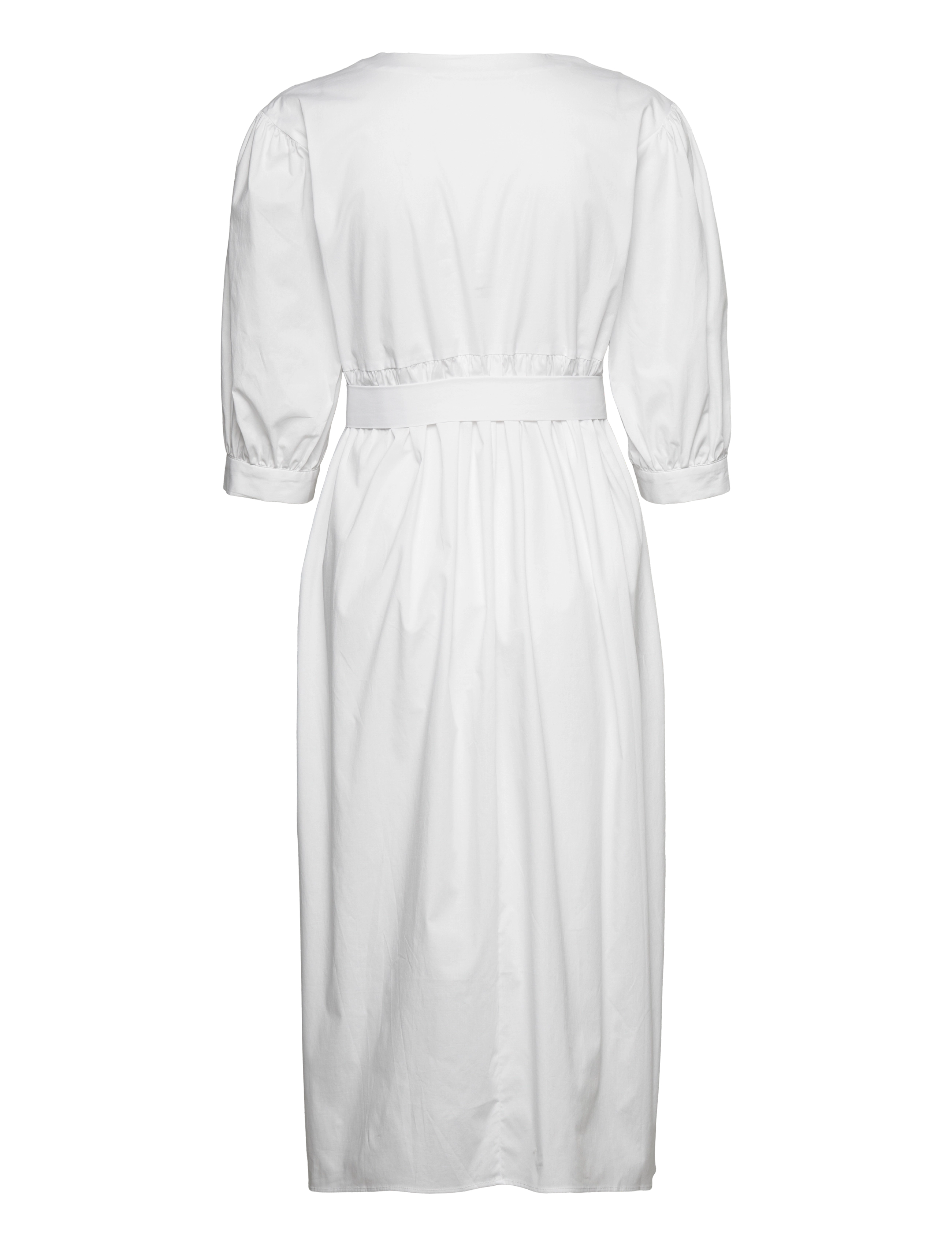 2NDDAY - 2ND Freda - Soft Cotton Solid - midi kjoler - bright white - 1