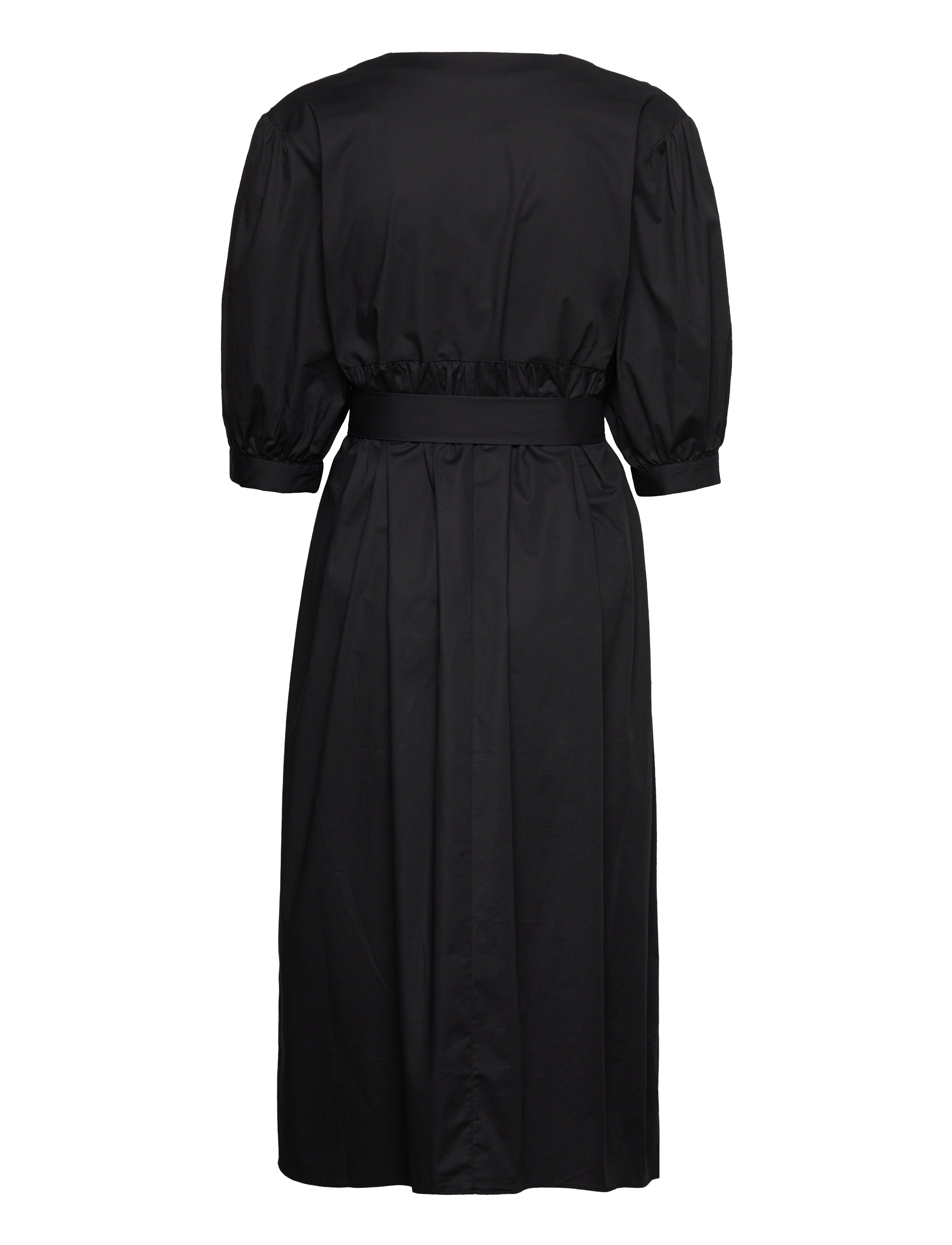 2NDDAY - 2ND Freda - Soft Cotton Solid - midikleider - deep black - 1