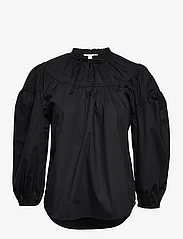 2NDDAY - 2ND Dorothy - Soft Cotton Solid - bluzki z długimi rękawami - deep black - 0