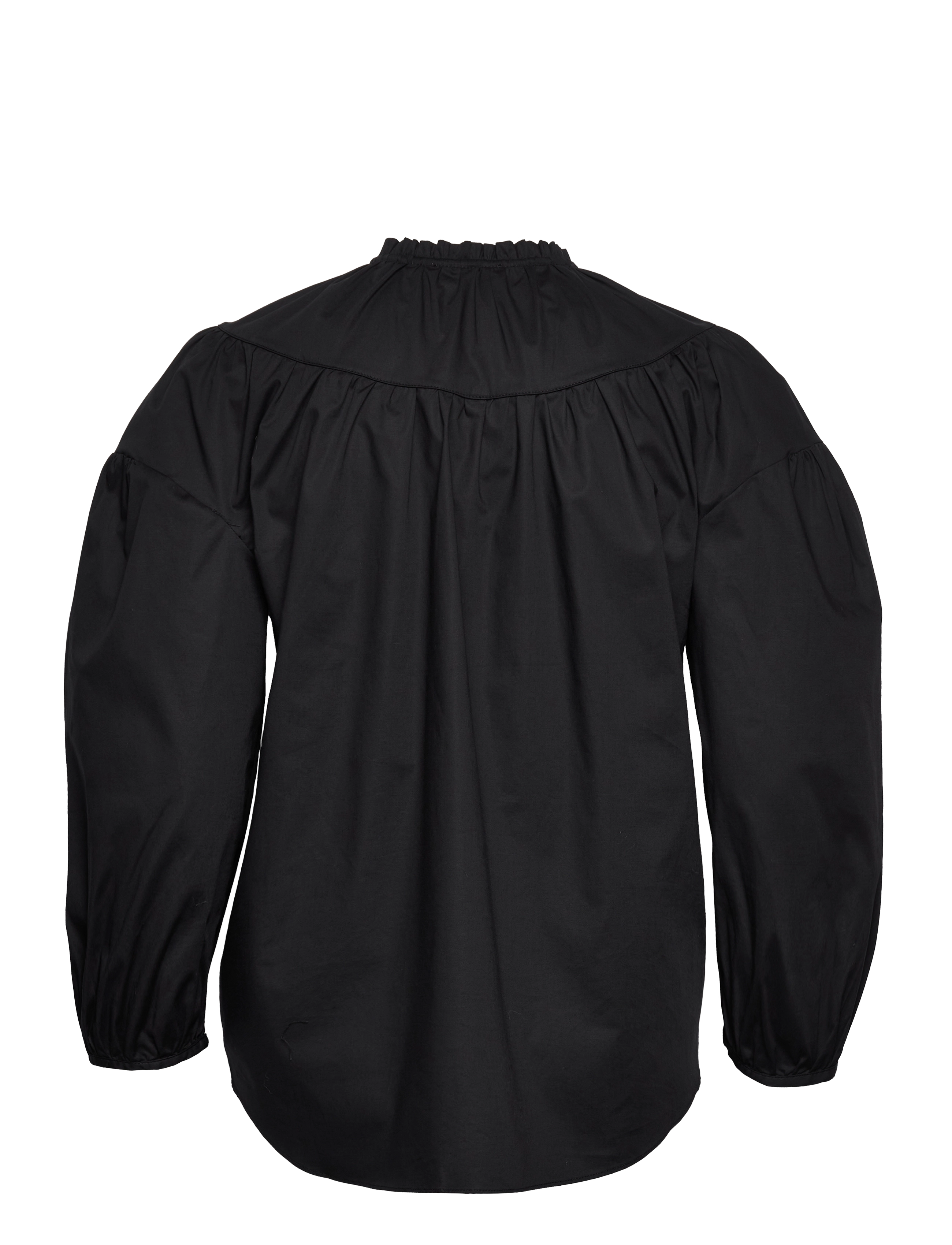 2NDDAY - 2ND Dorothy - Soft Cotton Solid - langærmede bluser - deep black - 1