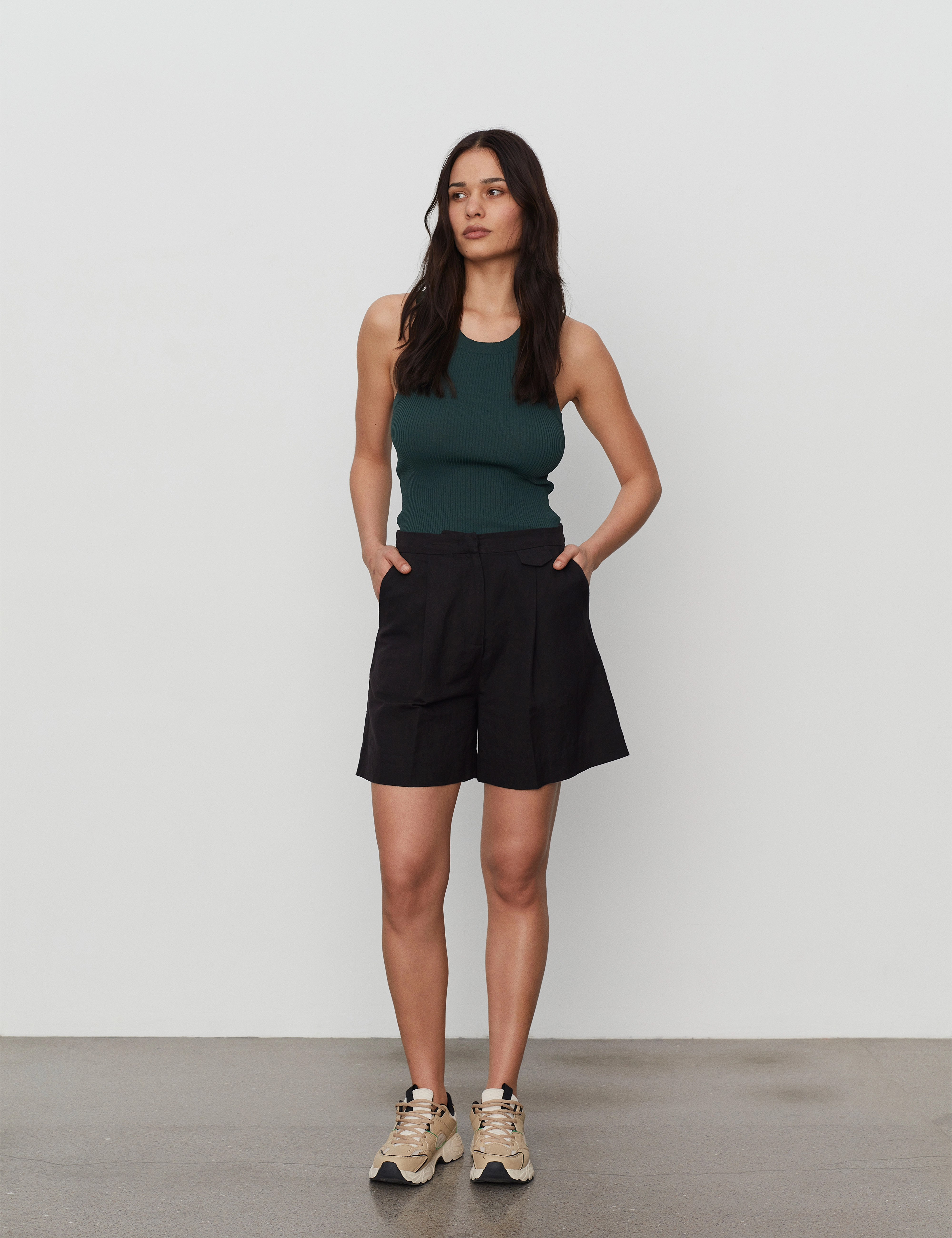 2NDDAY - 2ND Ozark - Cotton Linen Slub - deep black - 2