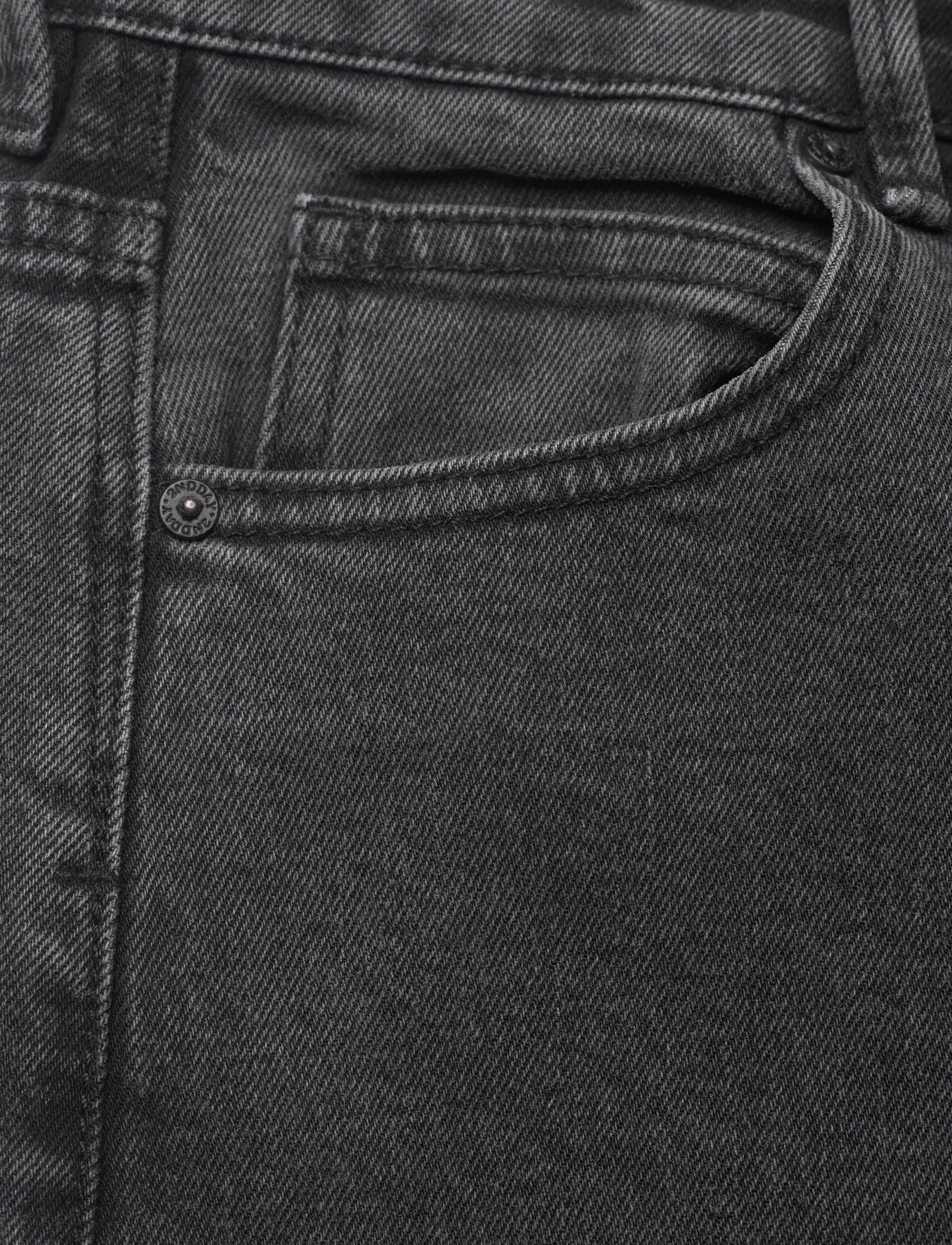 2NDDAY - 2ND Frecla TT - Charcoal Denim - un black denim - 2