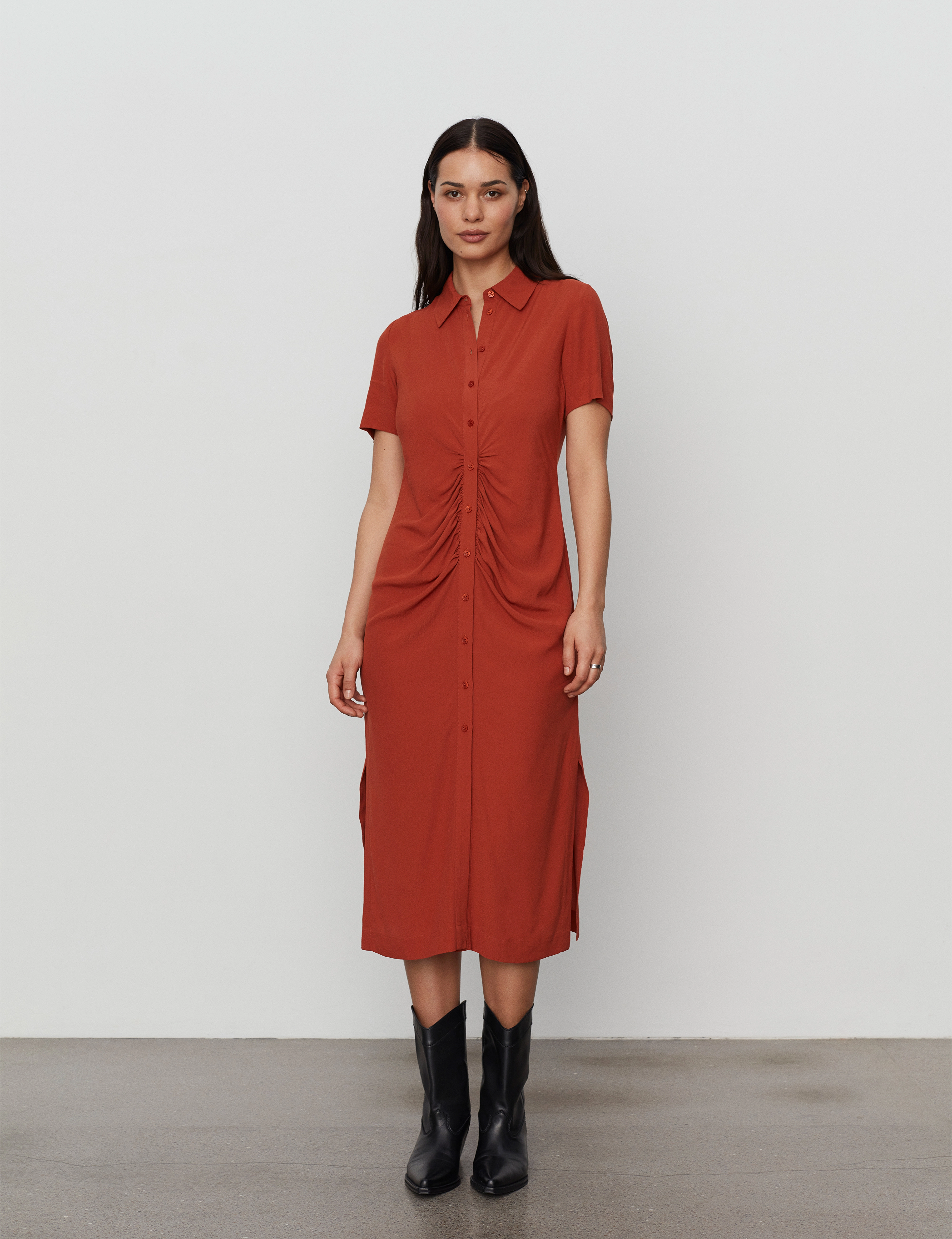 2NDDAY 2ND Morris TT - Viscose Crepe - Kleidung - PICANTE / brown