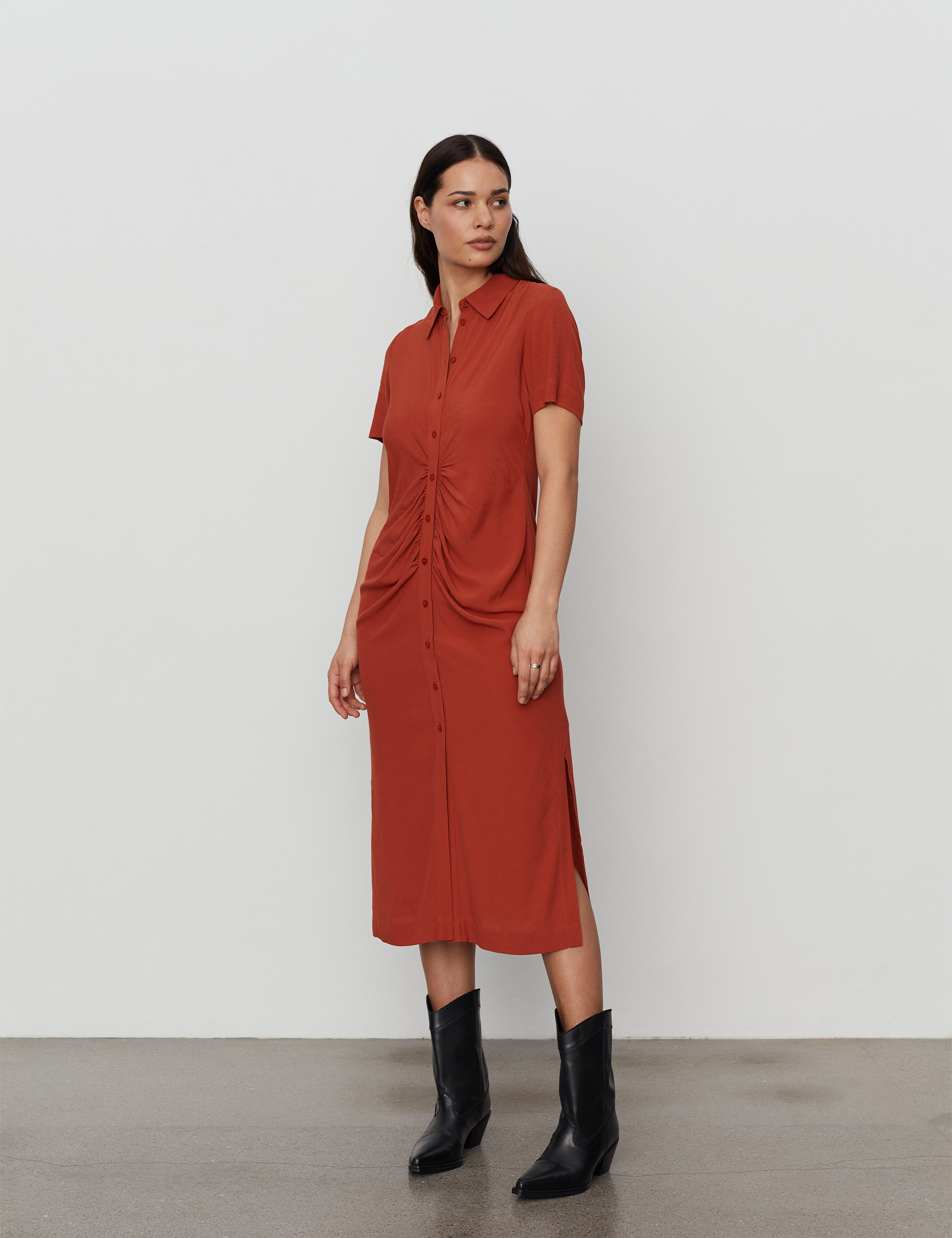 2NDDAY - 2ND Morris TT - Viscose Crepe - skjortekjoler - picante - 5