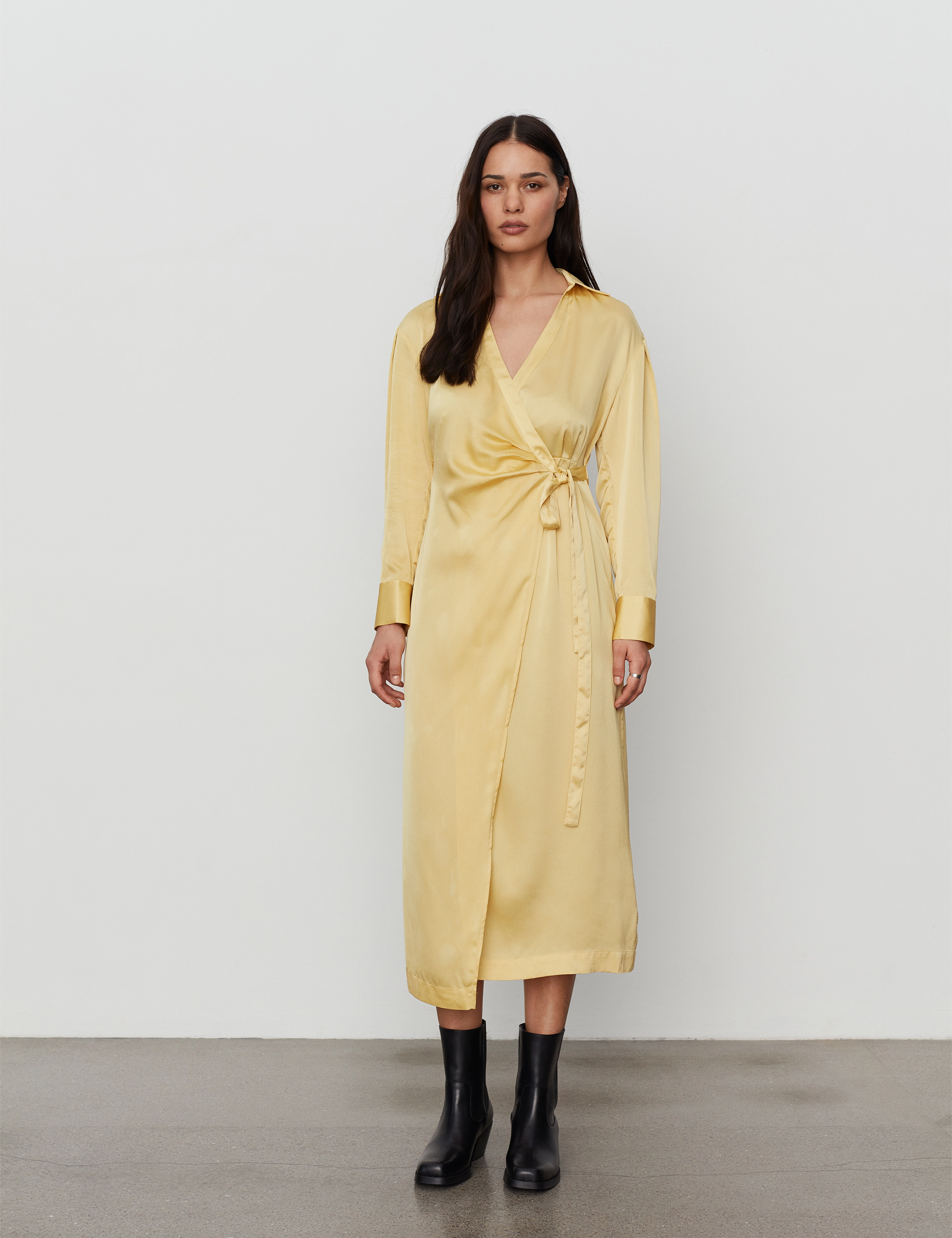 2NDDAY 2ND Carrie TT - Brushed Satin - Kjoler - PAMPAS / yellow