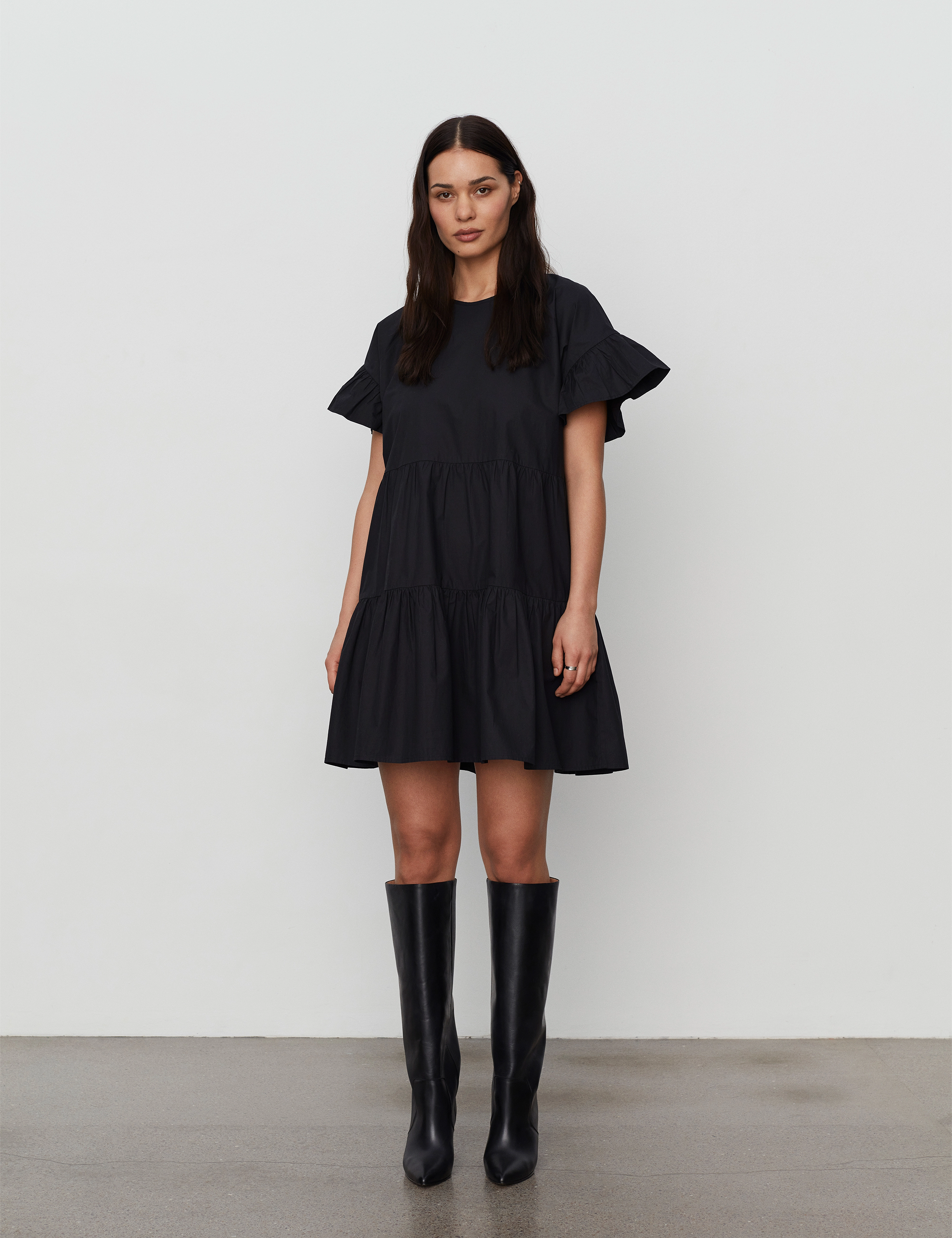 2NDDAY - 2ND Loretta TT - Crispy Poplin - deep black - 2