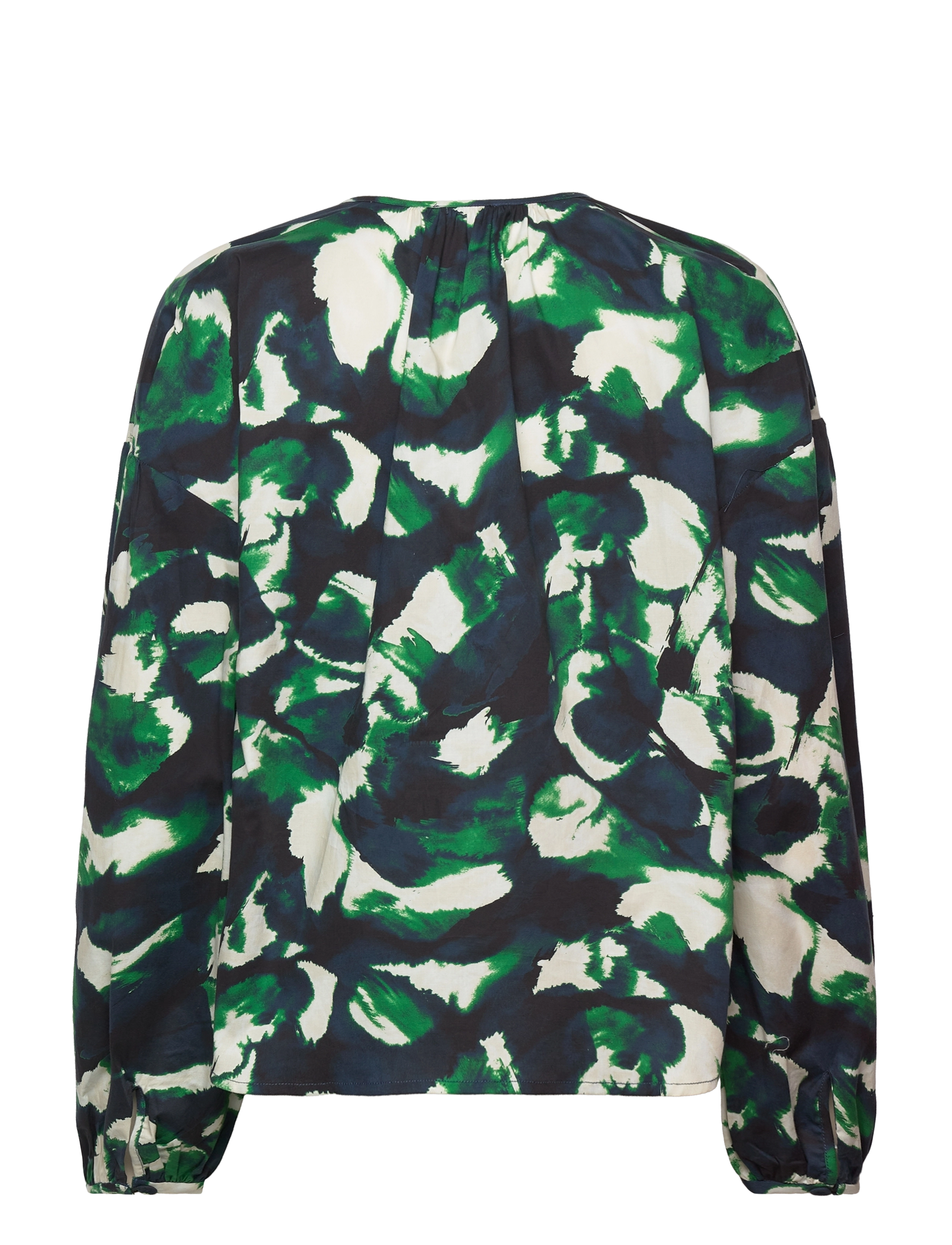 2NDDAY - 2ND Ava - Soft Cotton Print - pikkade varrukatega pluusid - shades green - 1