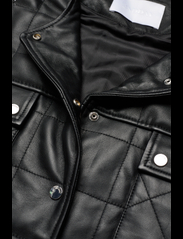 2NDDAY - 2ND Rajka - Refined Leather - spring jackets - deep black - 6