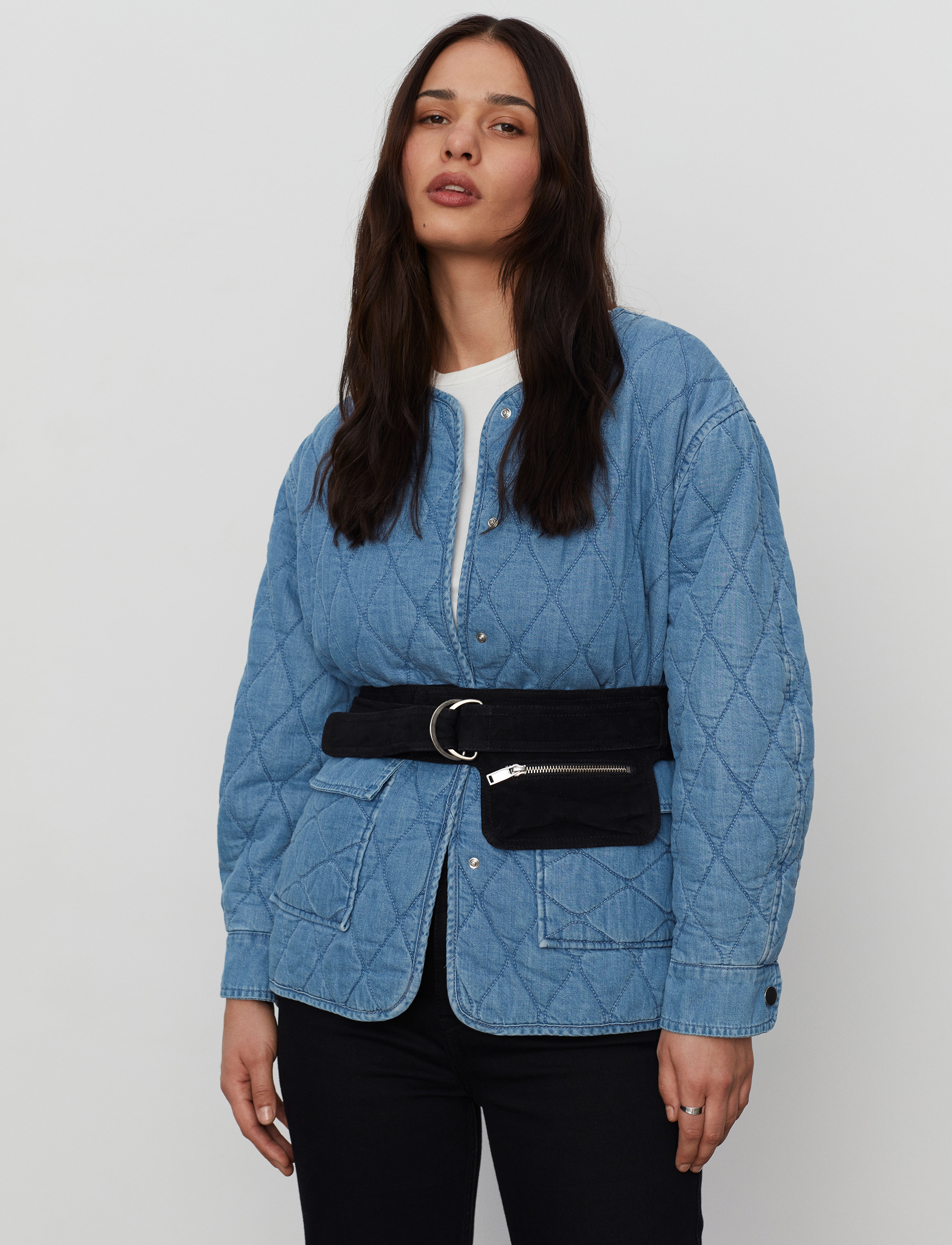 2NDDAY - 2ND Braxton TT - Quilted Chambray - light blue - 2