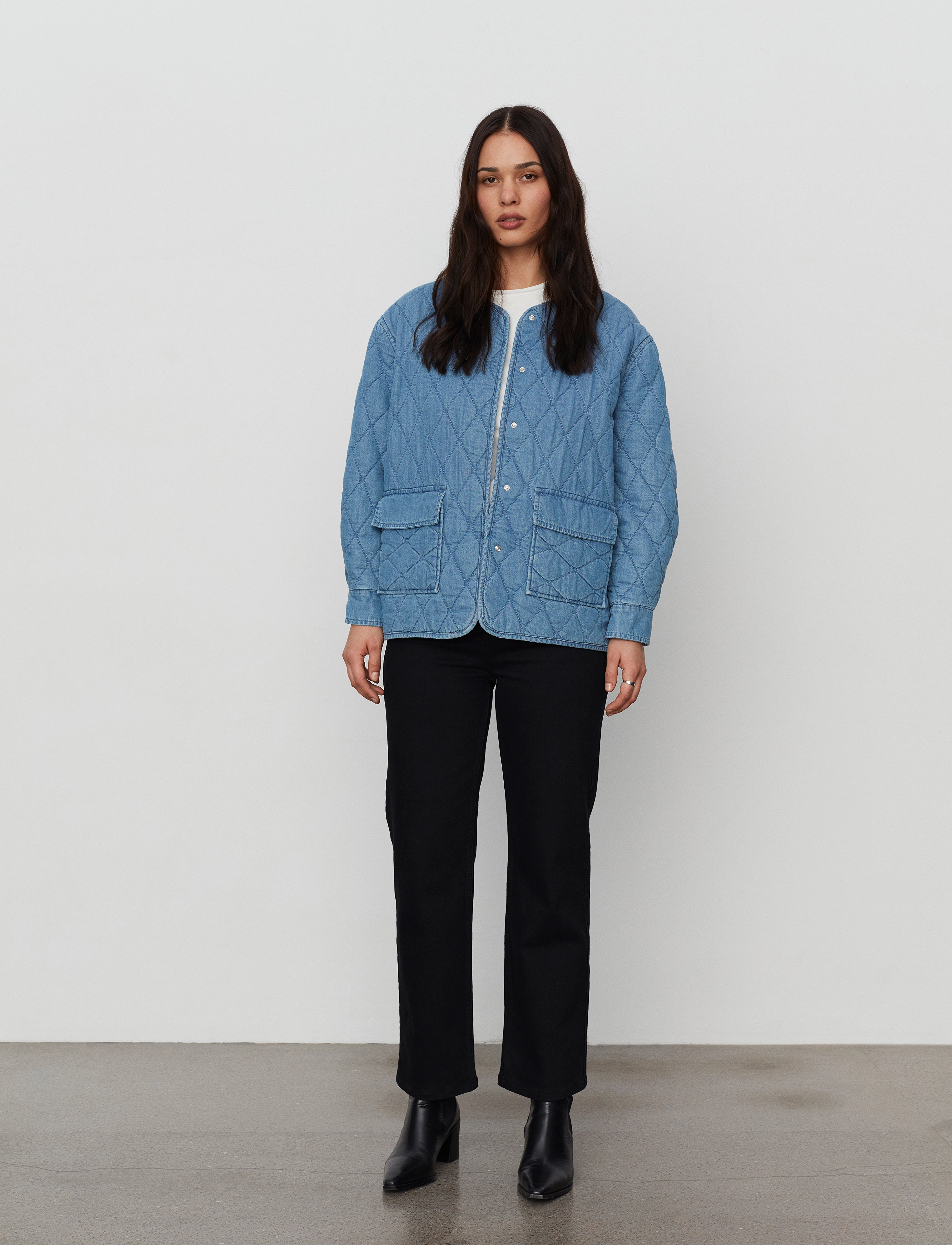 2NDDAY - 2ND Braxton TT - Quilted Chambray - light blue - 3