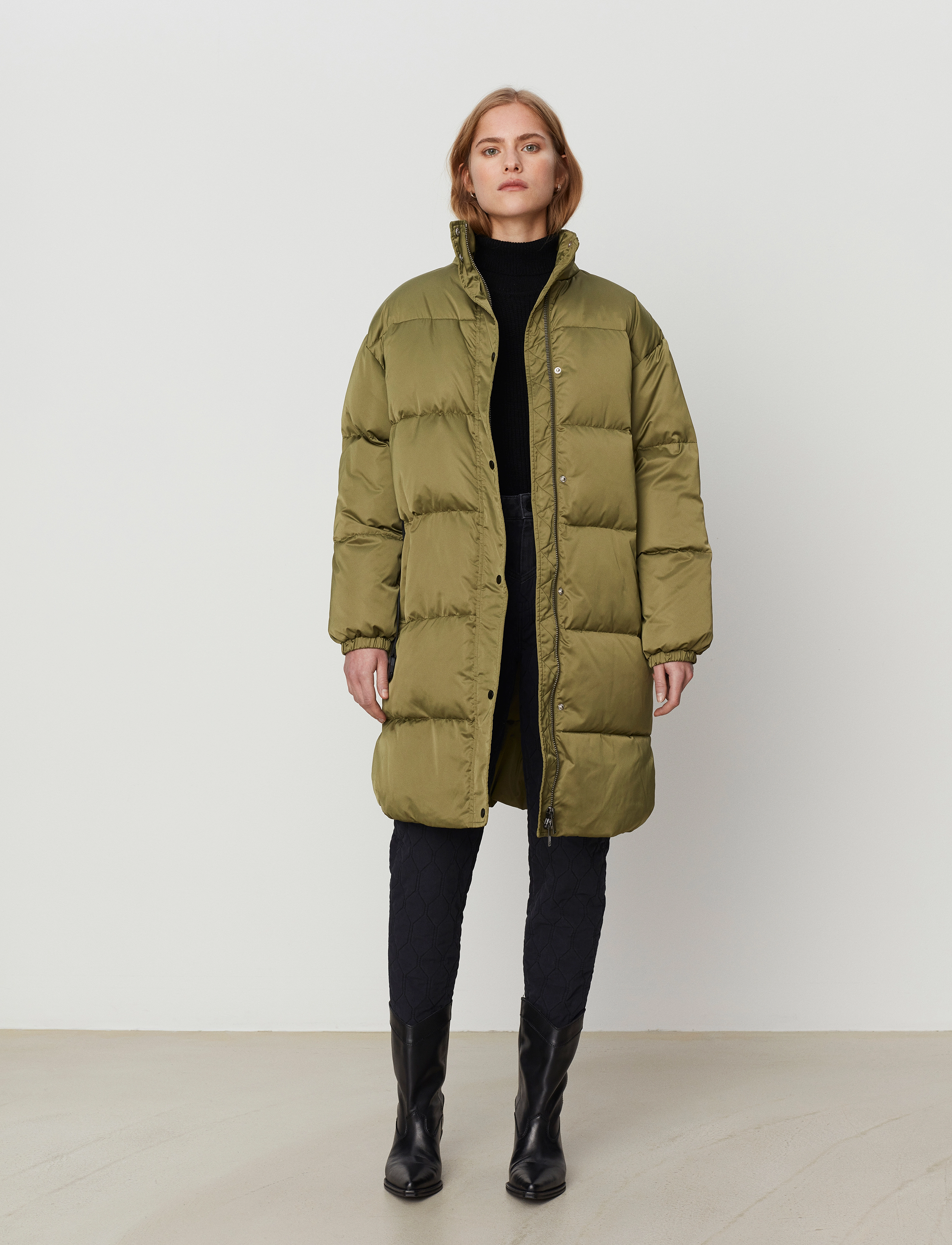 2NDDAY - 2ND Puff - Winter Satin - down- & padded jackets - winter moss - 2
