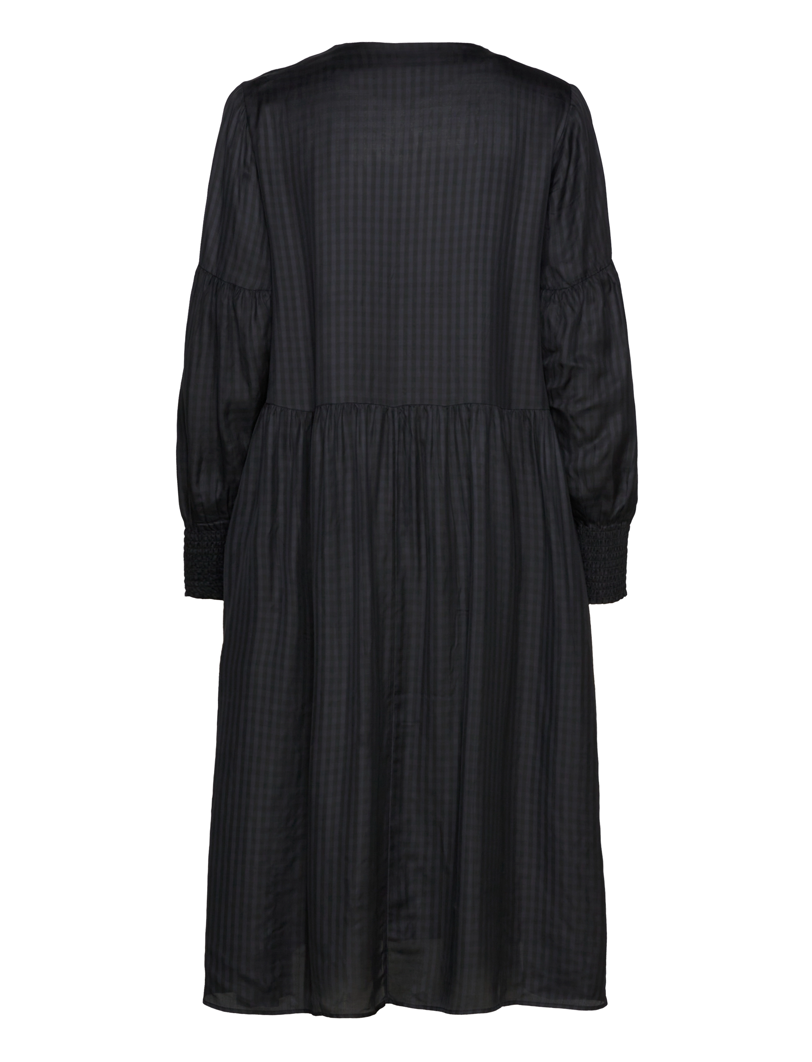 2NDDAY - 2ND Oaklin - Viscose Check - vidutinio ilgio suknelės - meteorite (black) - 1