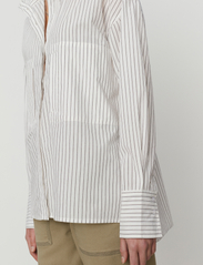 2NDDAY - 2ND Troi - Cotton Sense Stripe - langärmlige hemden - soft stripe grey - 3
