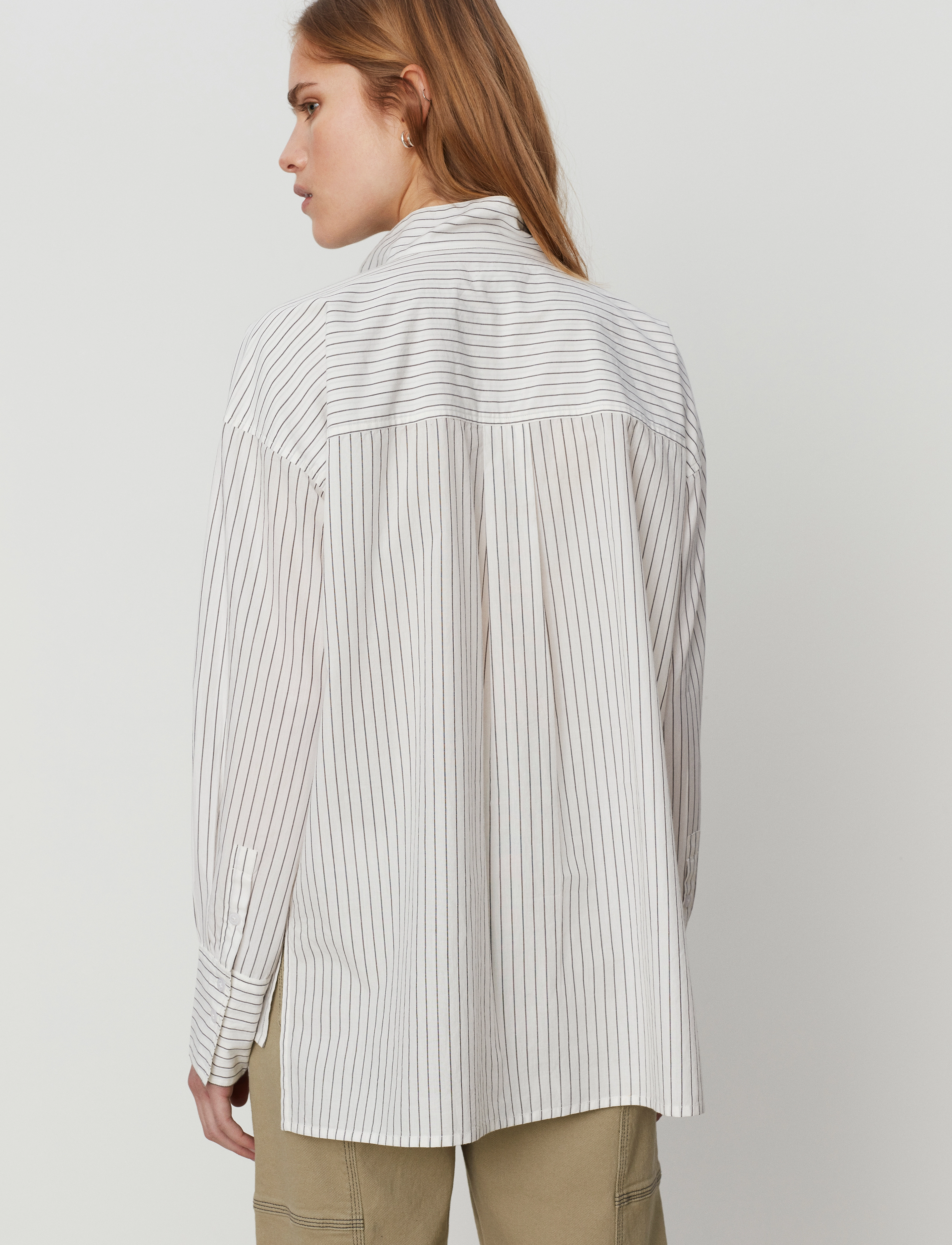 2NDDAY - 2ND Troi - Cotton Sense Stripe - soft stripe grey - 5
