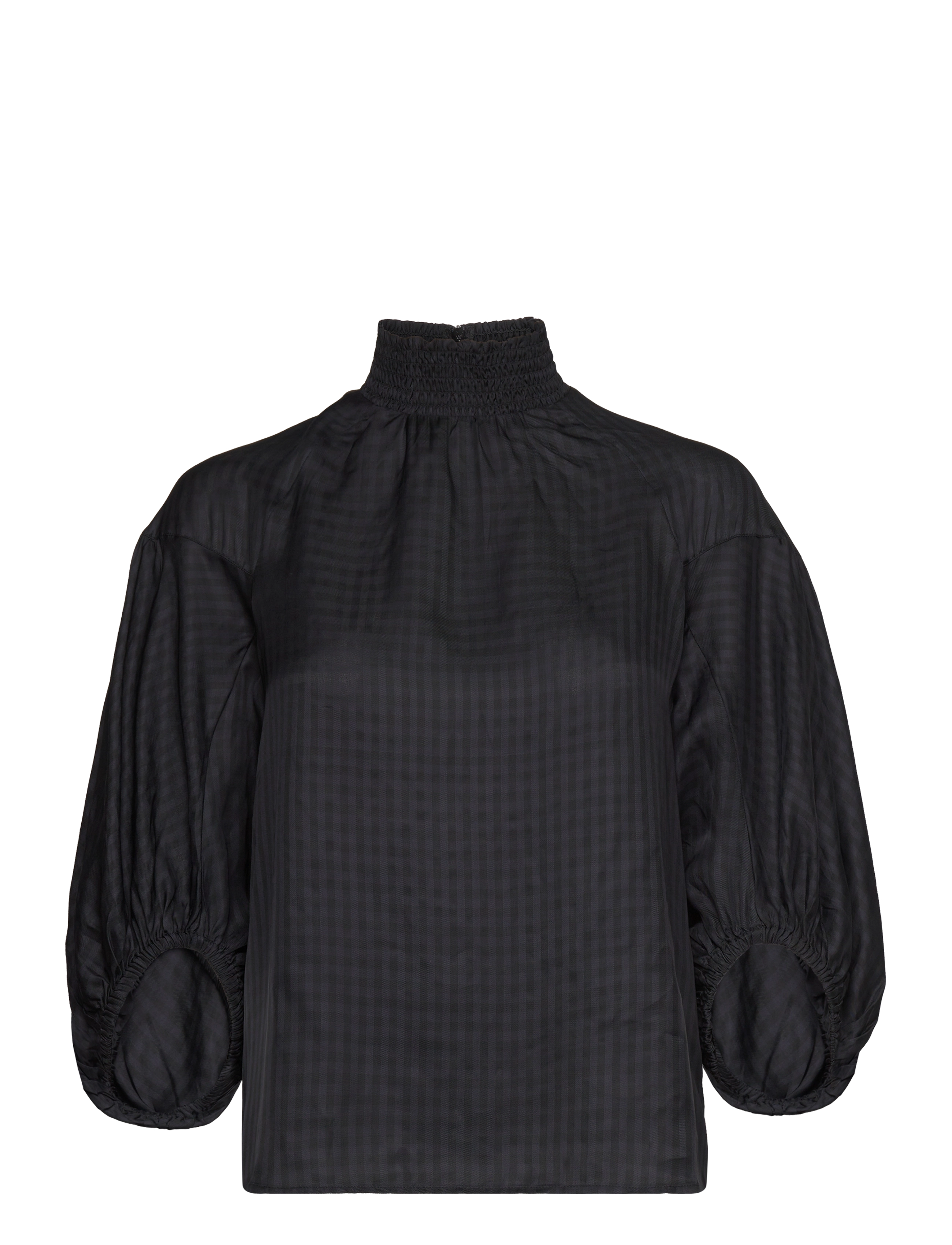 2ND Ferris - Viscose Check - DARK SAPPHIRE