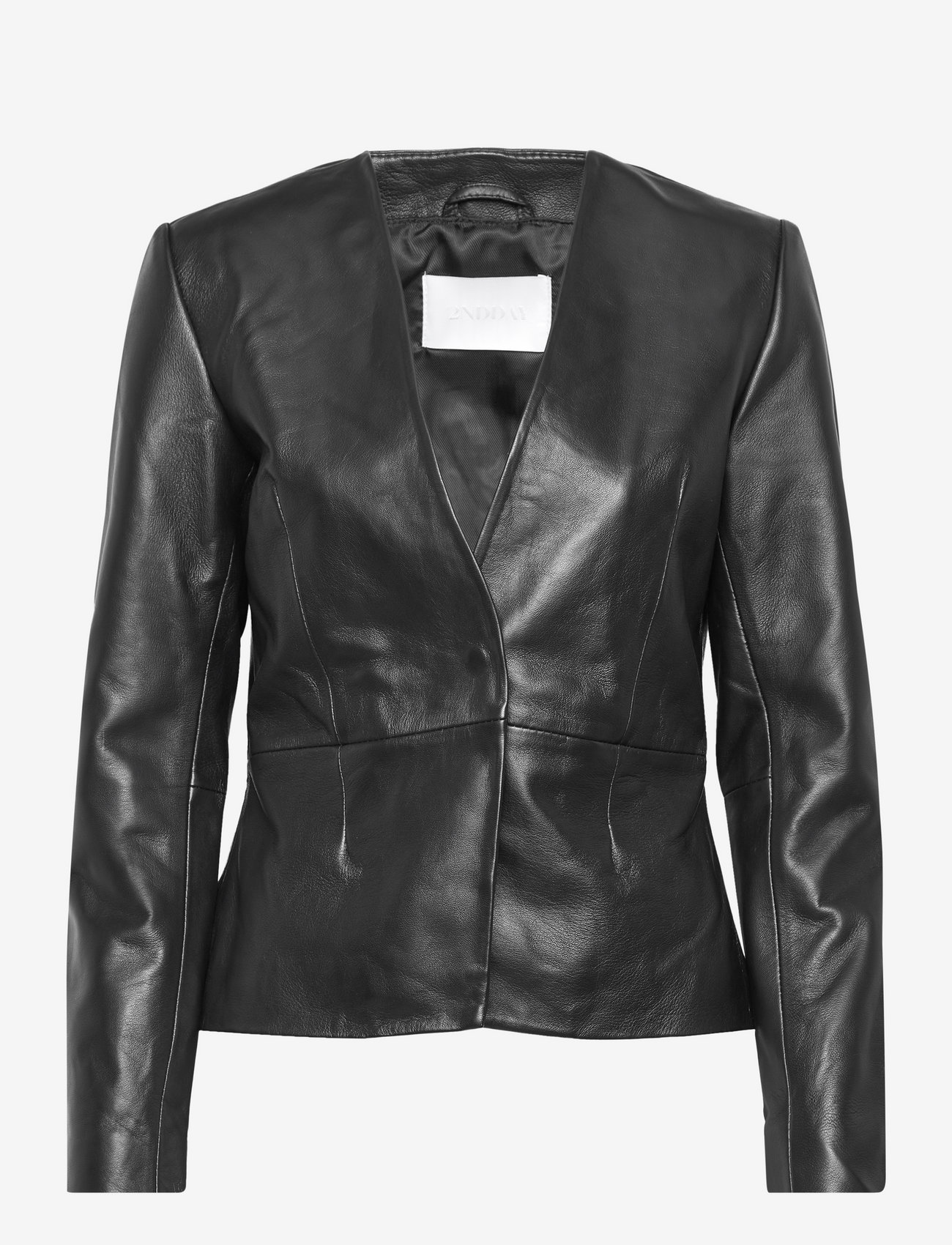 2NDDAY - 2ND Fox - Refined Leather - jet black - 0