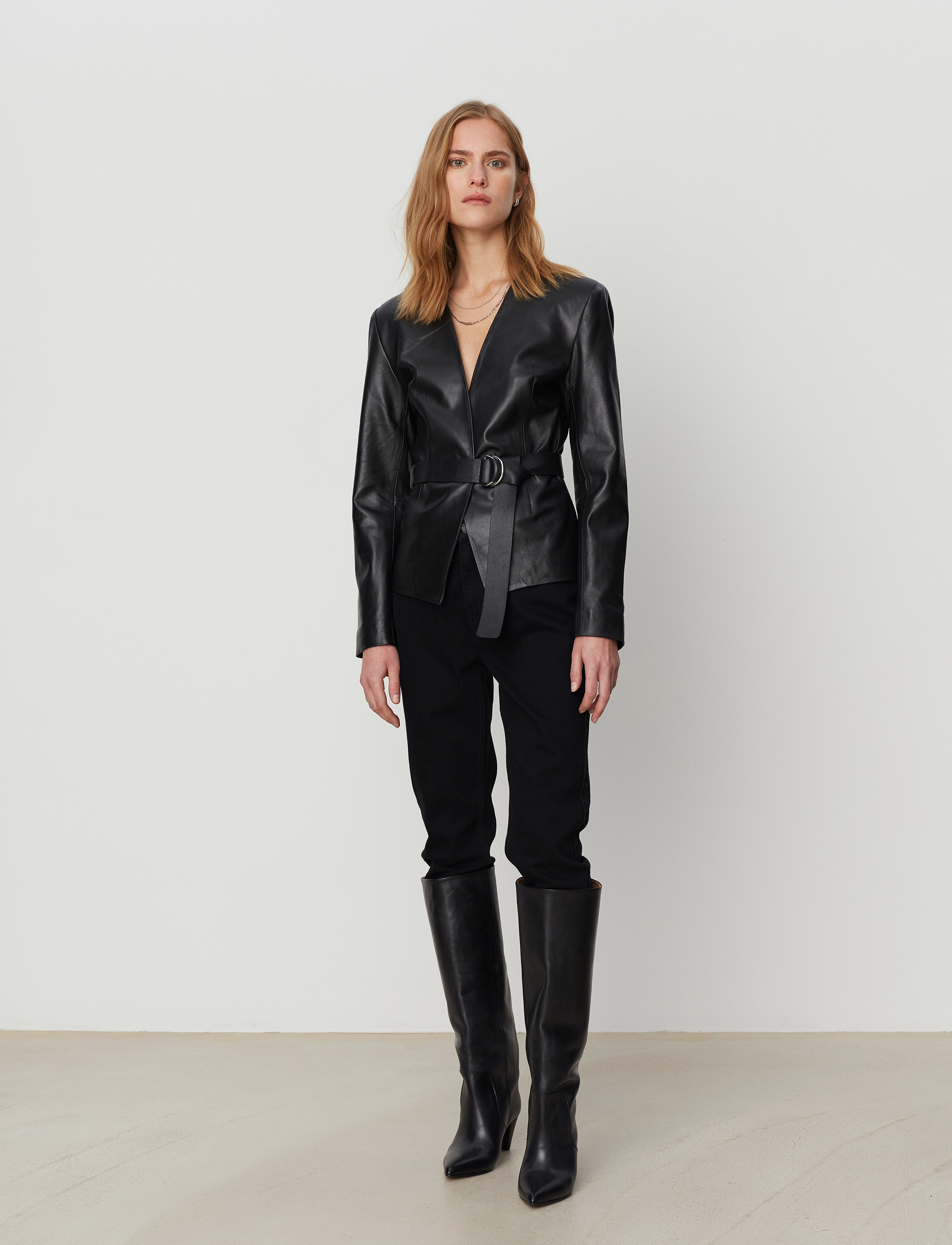 2NDDAY - 2ND Fox - Refined Leather - jet black - 2