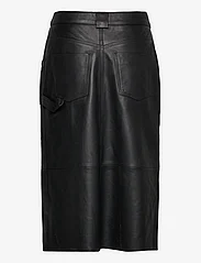 2NDDAY - 2ND Bari - Dense Leather - leather skirts - meteorite (black) - 1