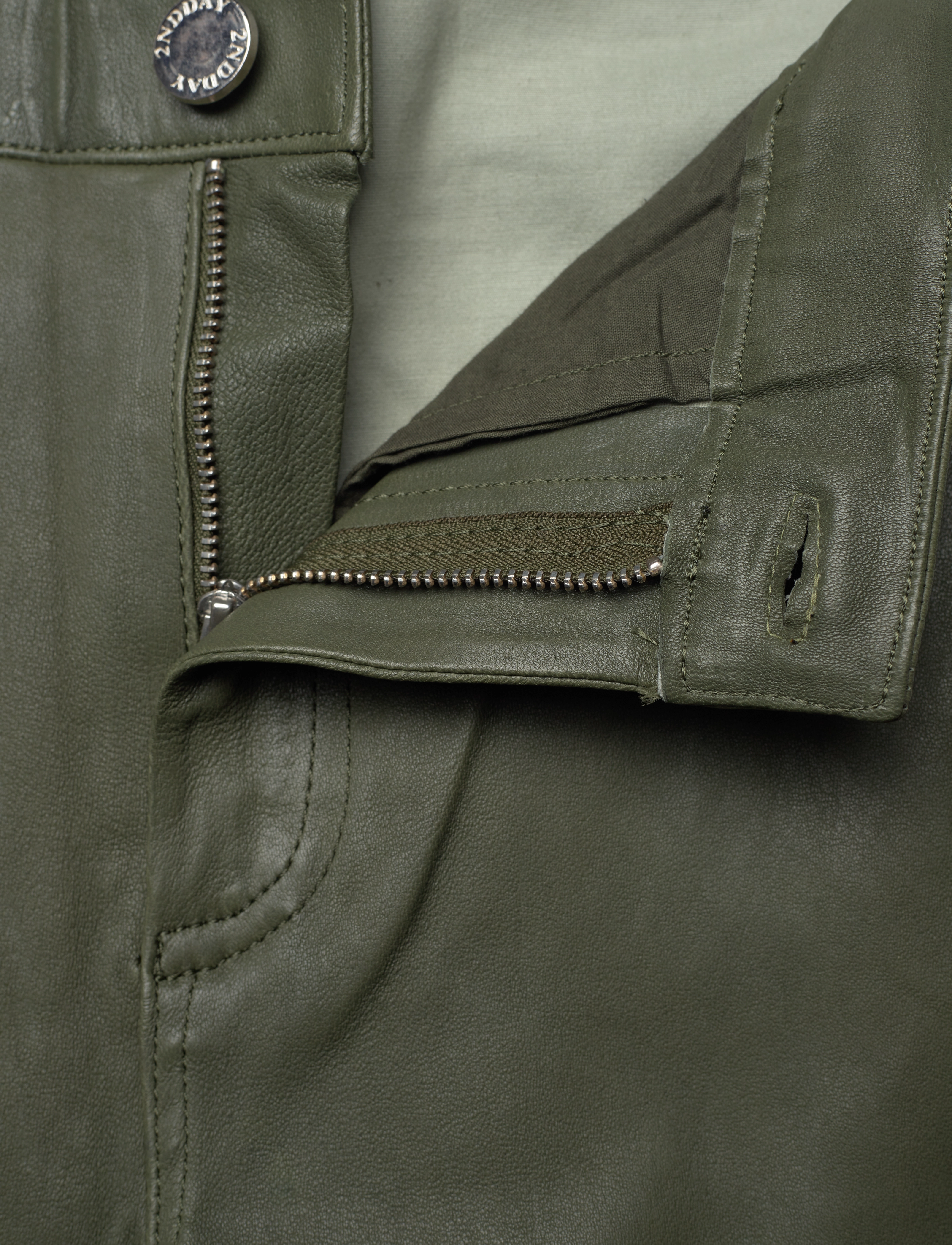2NDDAY - 2ND Leya - Stretch Leather - winter moss - 4