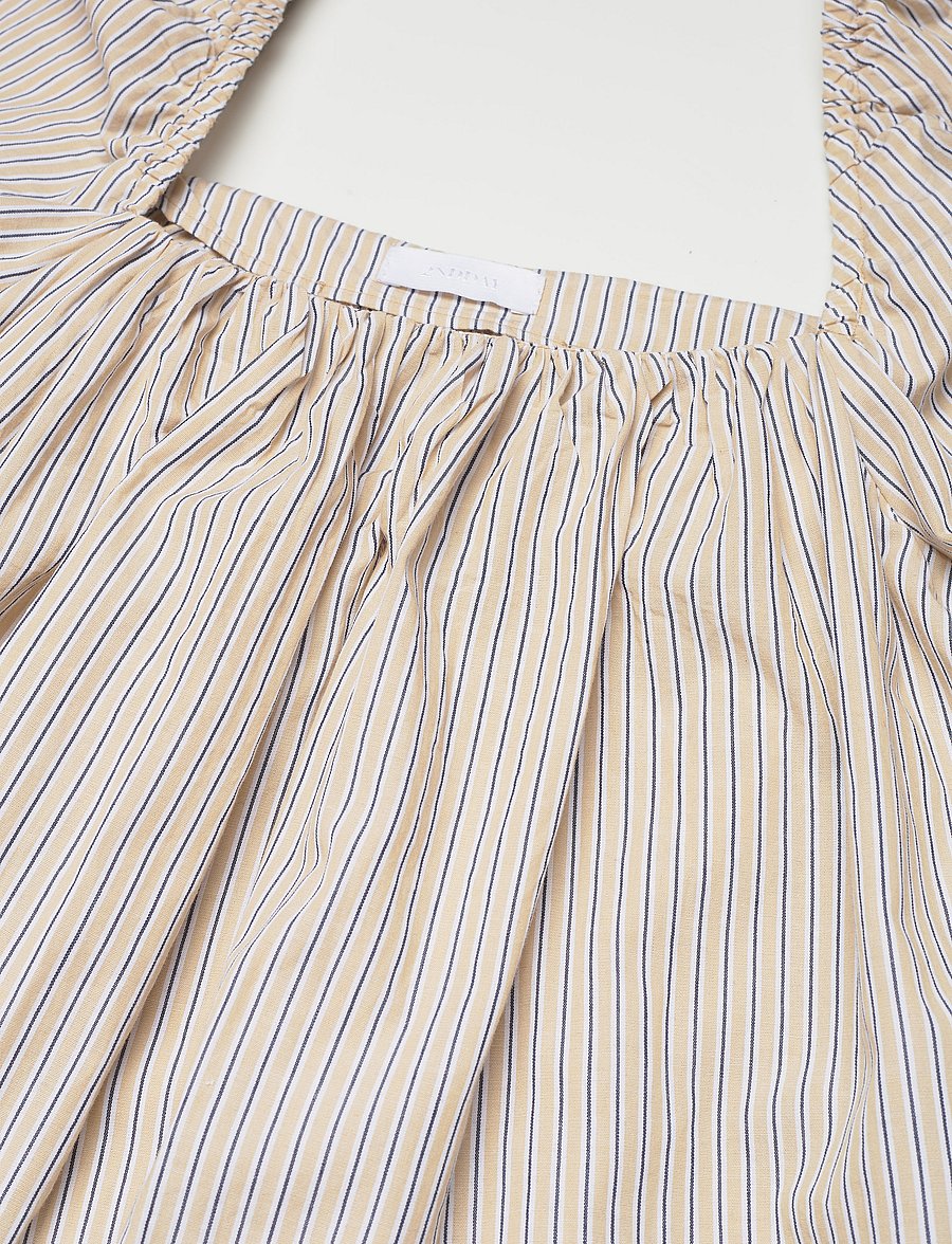 2NDDAY - 2ND Tiana Stripe - korte jurken - taos taupe - 2