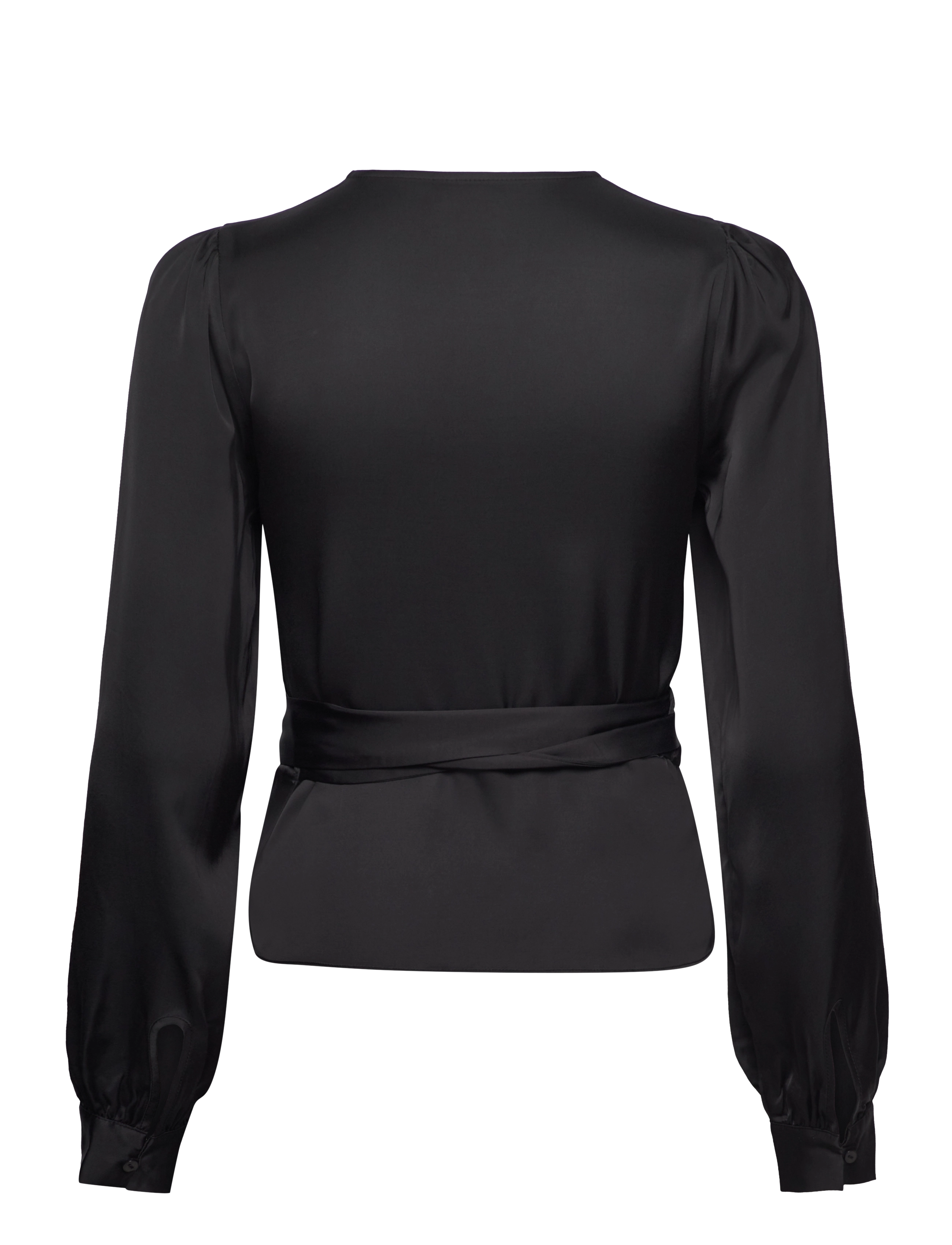 2NDDAY - 2ND Harlow - Fluid Satin - langærmede bluser - jet black - 1
