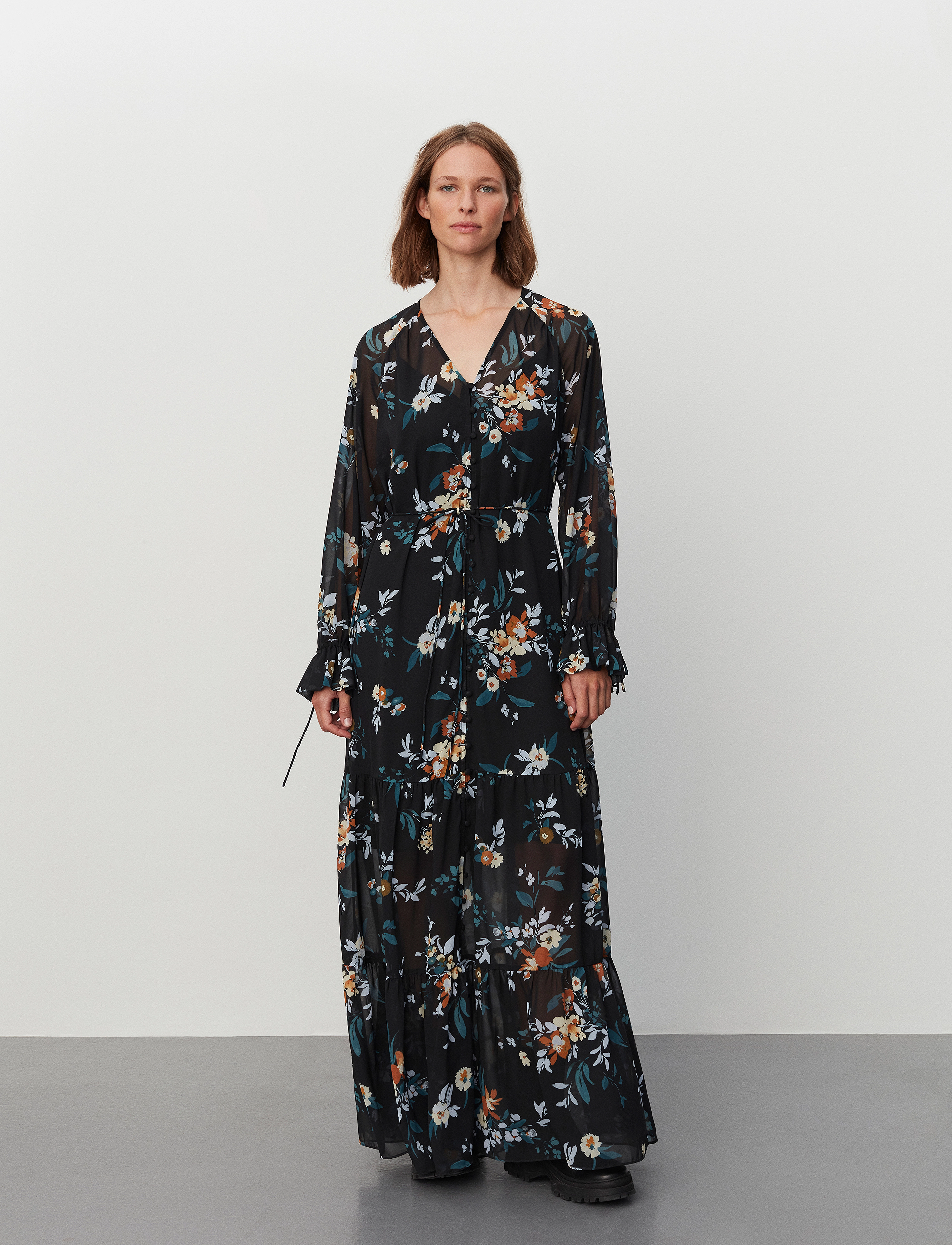 2NDDAY - 2ND Drisana TT - Sheer Sensation - maxikjoler - floral composition black - 5